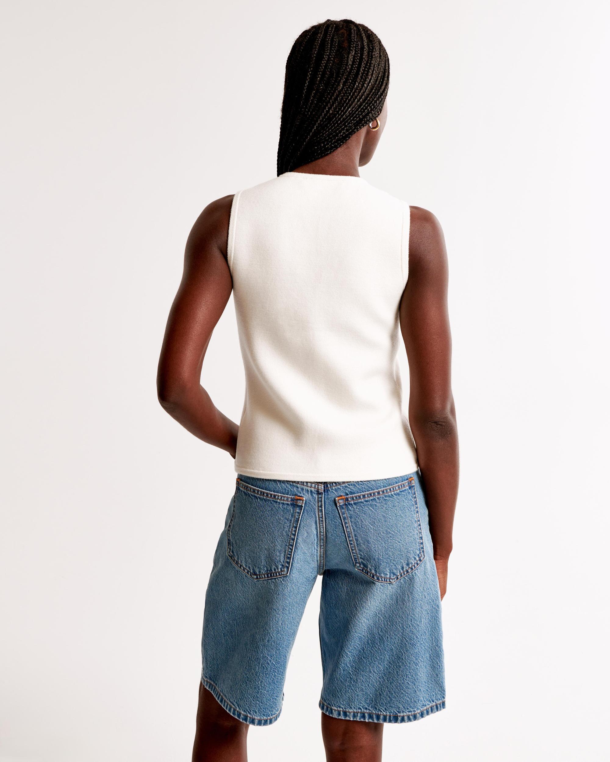 The A&F Mara Crew Sweater Vest Product Image