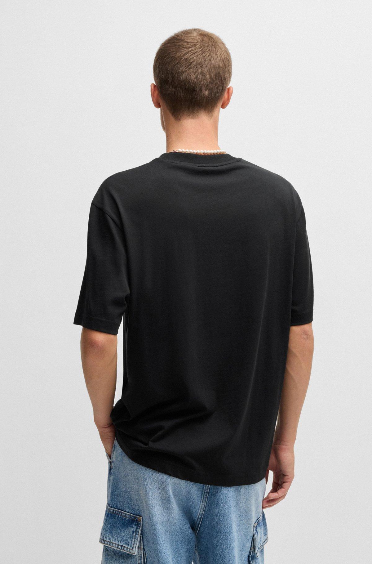 Cotton-jersey T-shirt with logo artwork Product Image