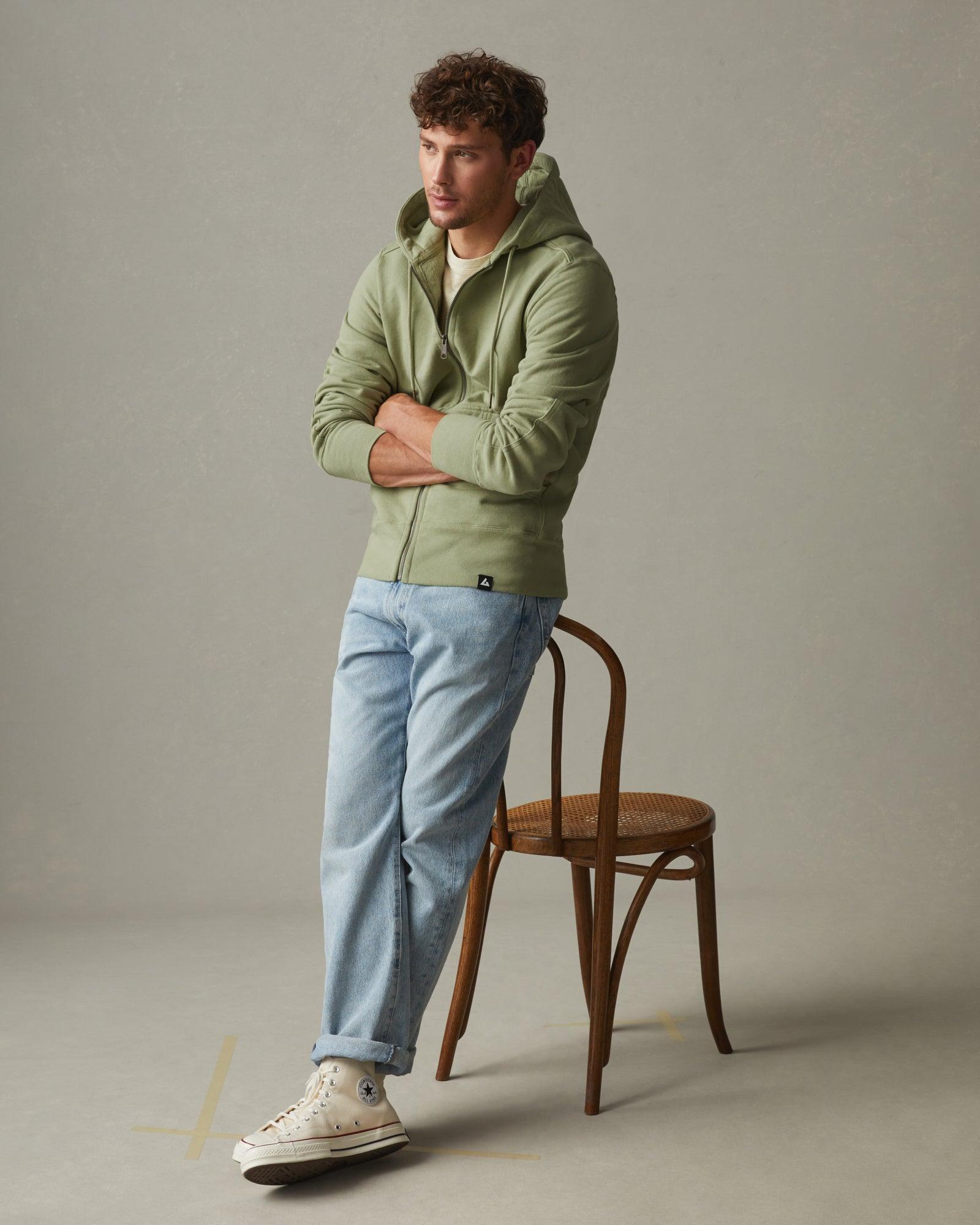 Men's Classic Full Zip - Pale Sage Male Product Image