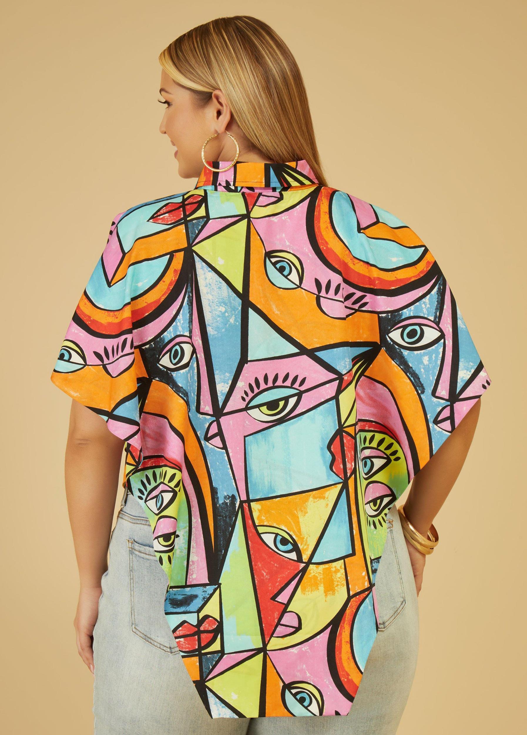 Layered Eye Print Shirt Product Image