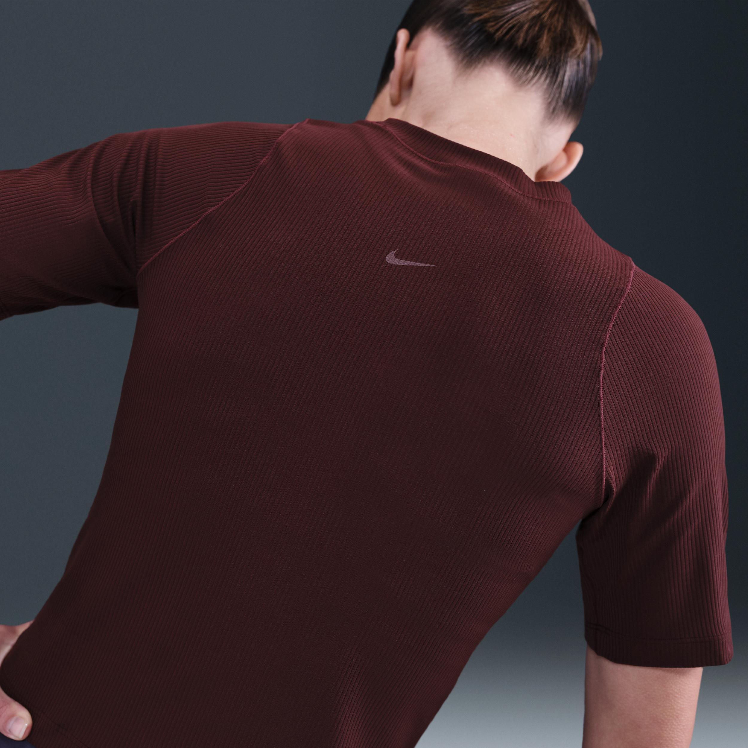 Nike Zenvy Rib Women's Dri-FIT Short-Sleeve Top Product Image