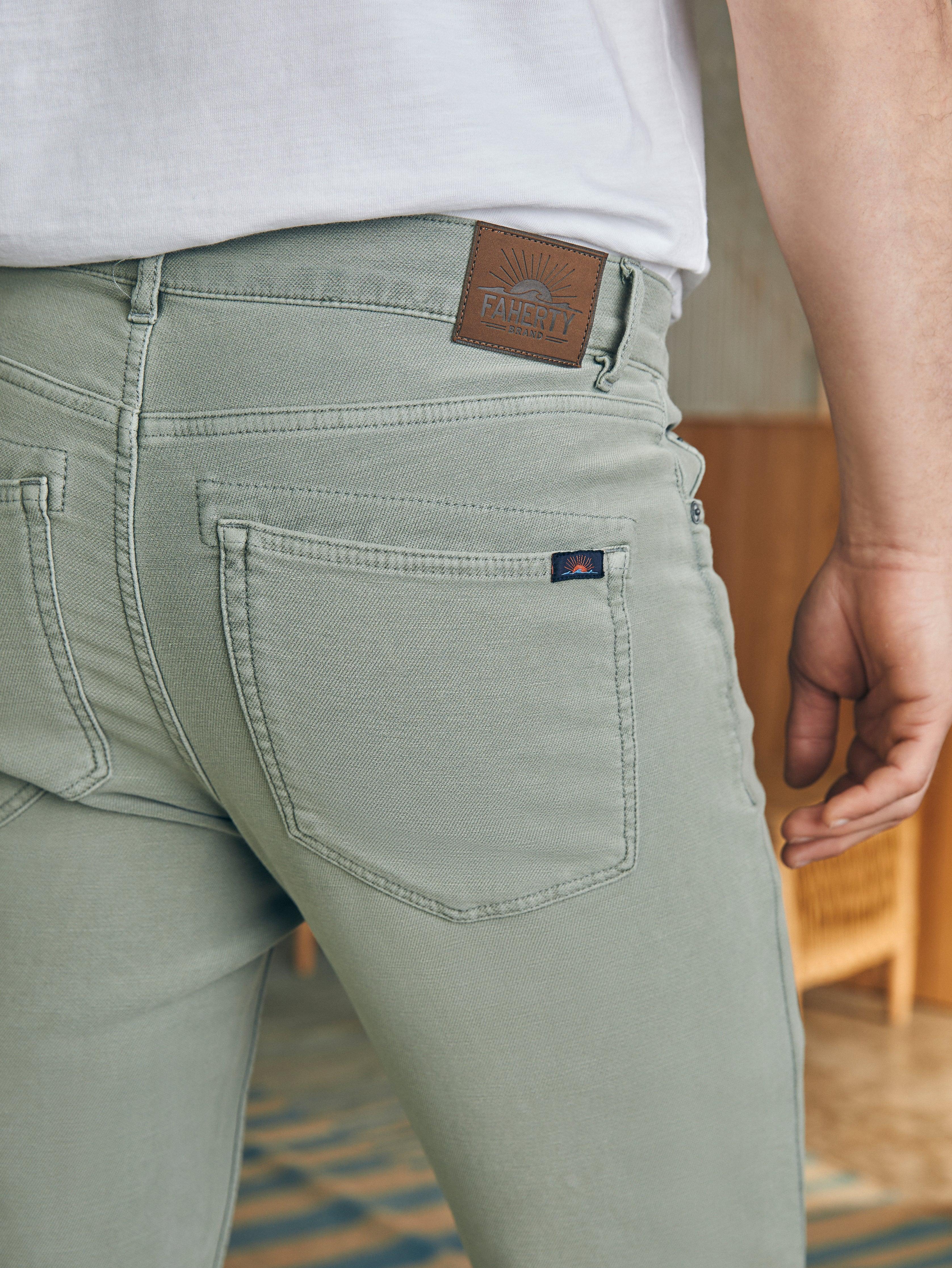 Stretch Terry 5-Pocket Pant (30" Inseam) - Faded Olive Male Product Image