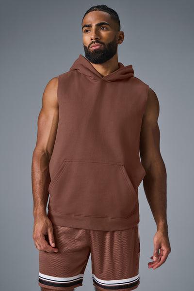 Renown Sleeveless Hoodie - Chestnut Product Image