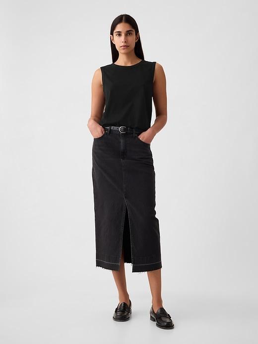 Linen-Blend Tank Top Product Image