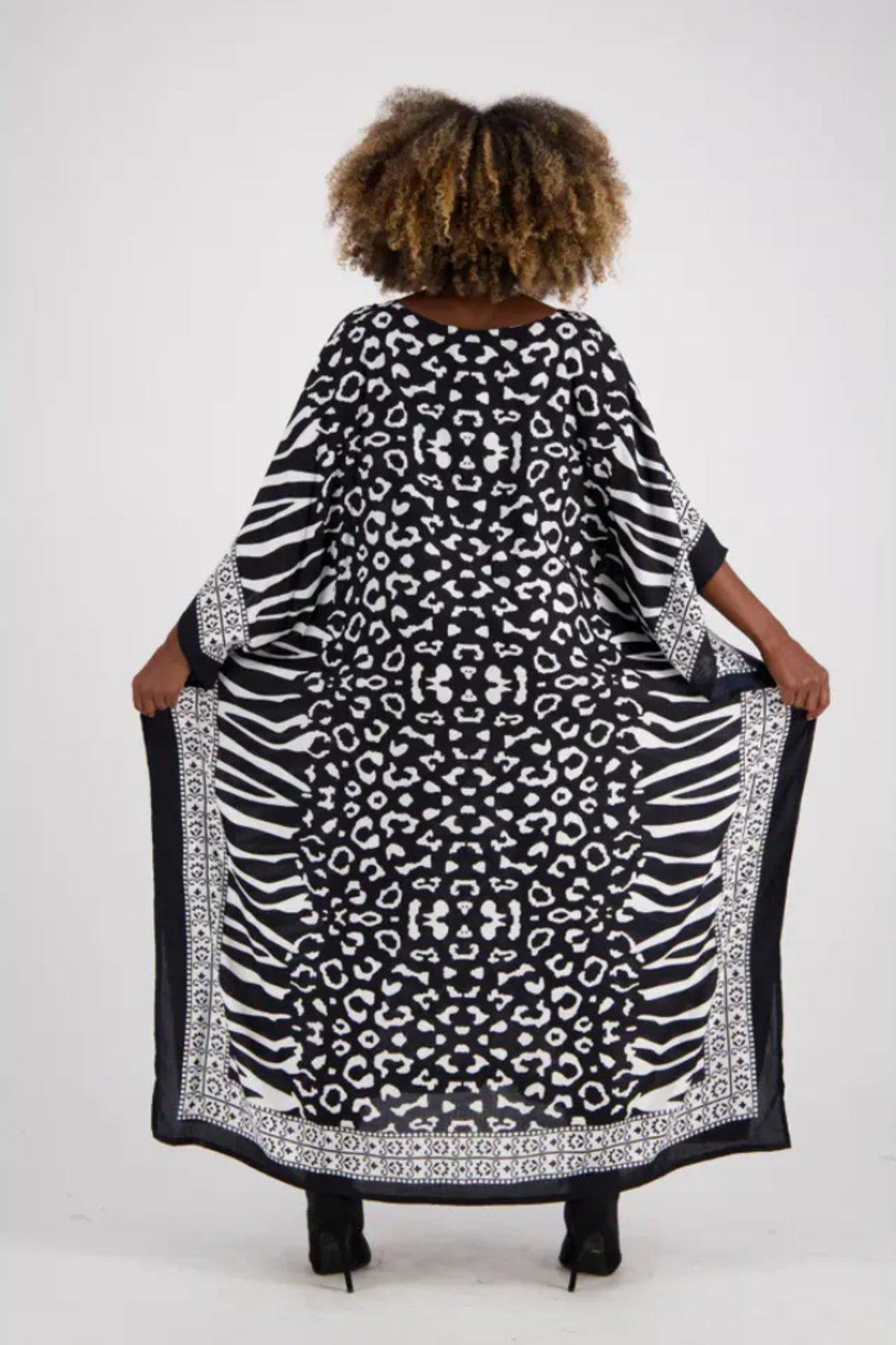 Zebra Print Kaftan On The Wild Side Product Image