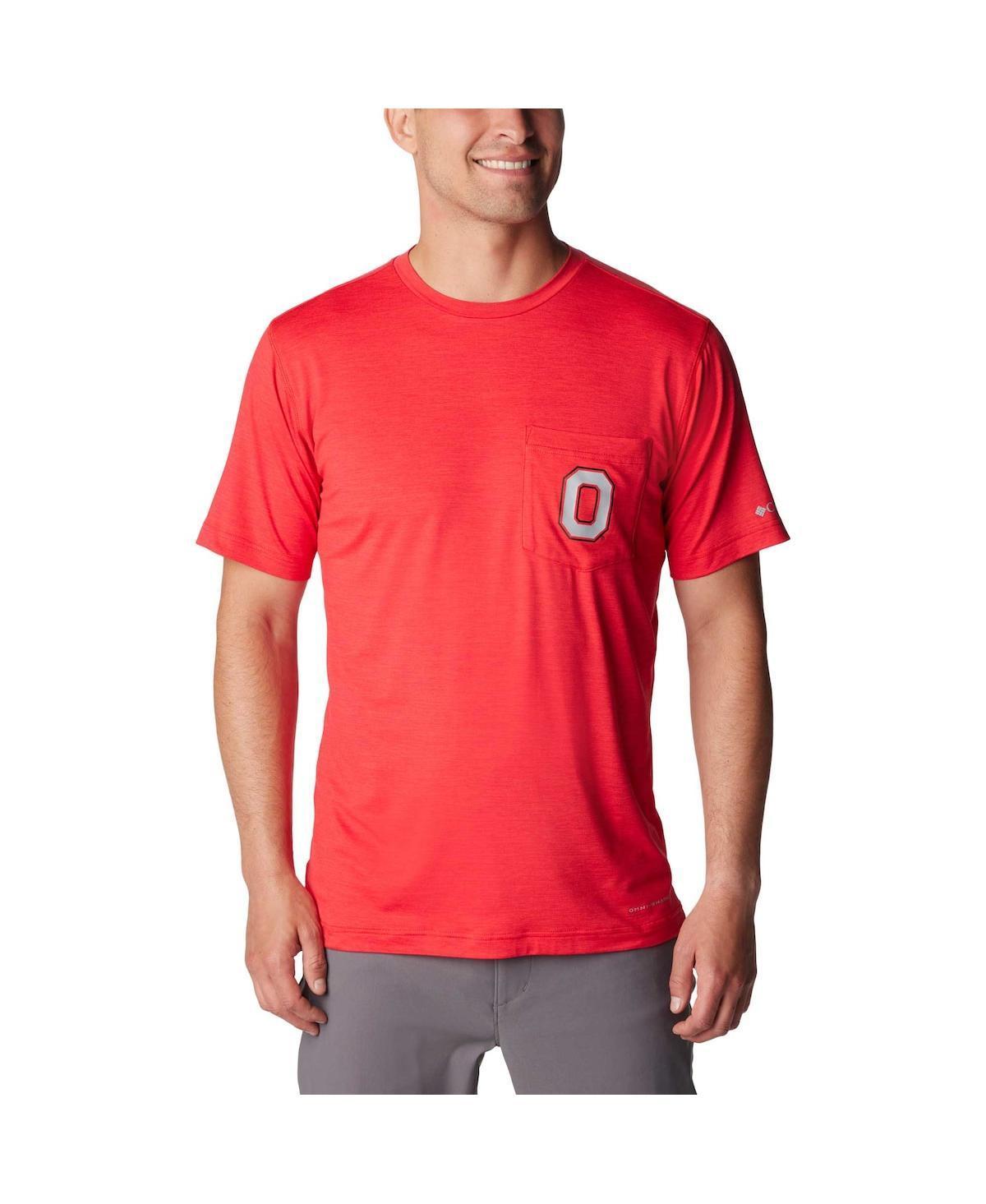 Men's Columbia Scarlet Ohio State Buckeyes Tech Trail Omni-Wick T-Shirt, Size: Medium, Red Product Image