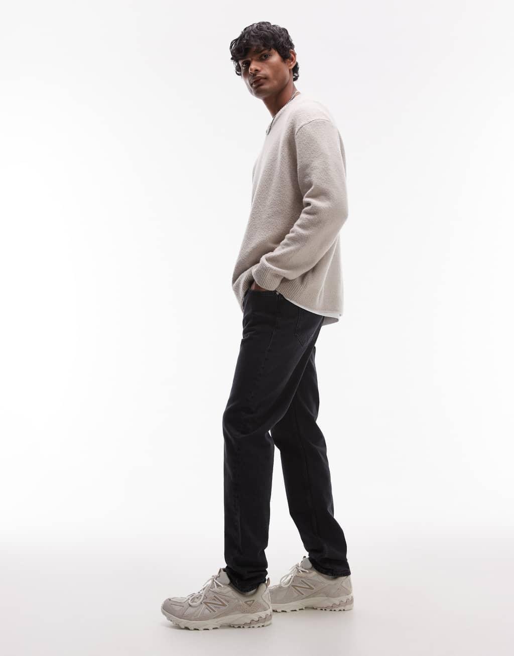 ARKET Birch stretch slim fit jeans in washed gray Product Image
