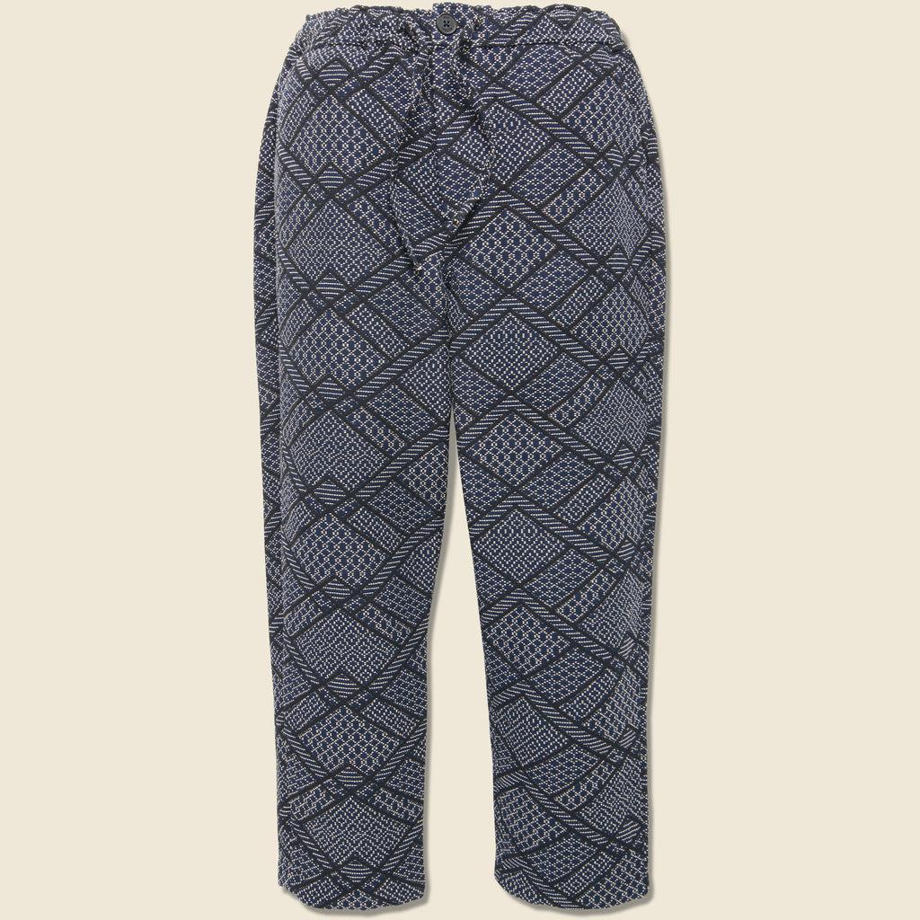 Kurt Trouser - Diamond Stitch Jacquard Navy Product Image