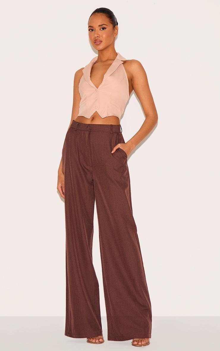 Stone Woven Halterneck Vest Product Image