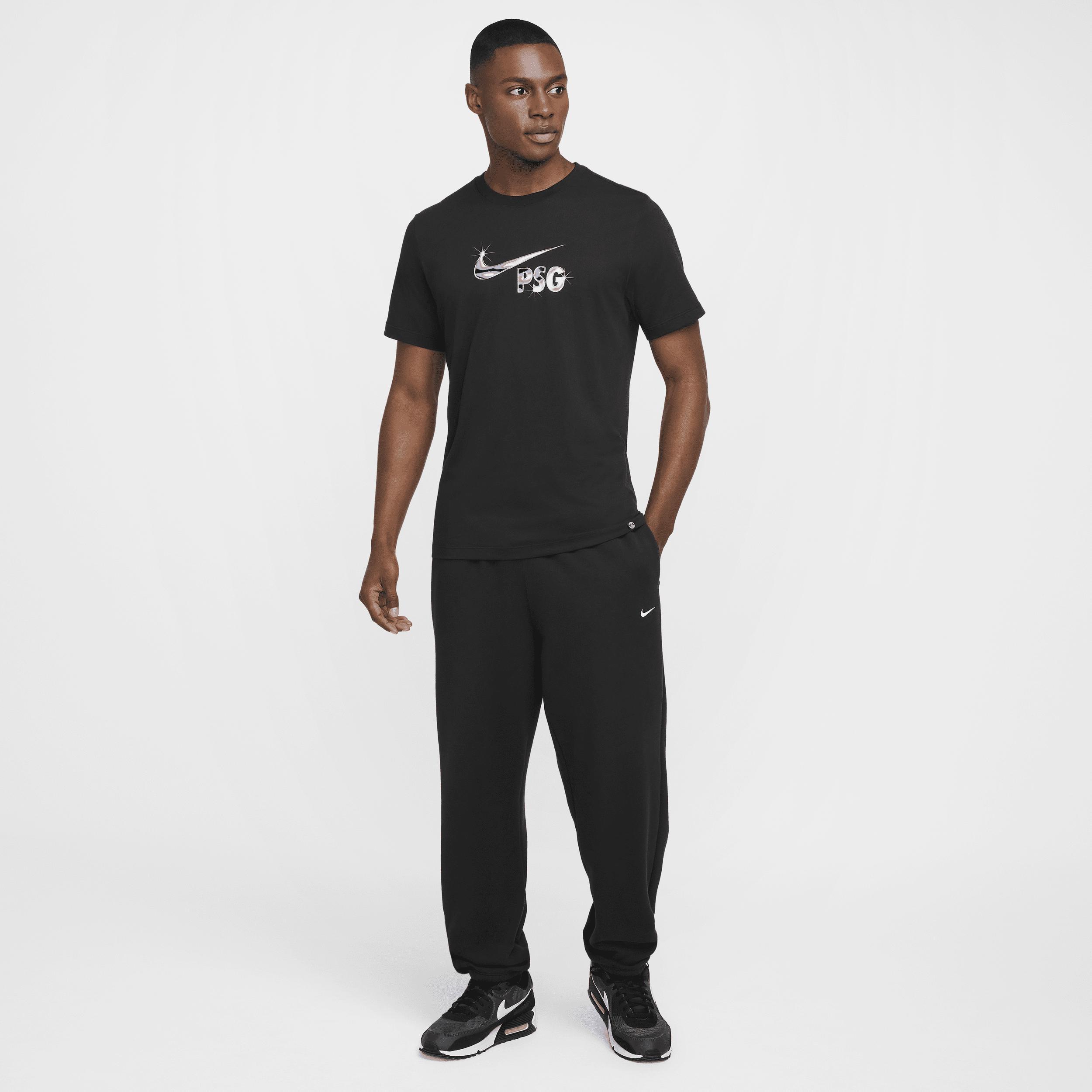 Men's Nike Black Paris Saint-Germain Swoosh T-Shirt, Size: Medium, Psg Black Product Image