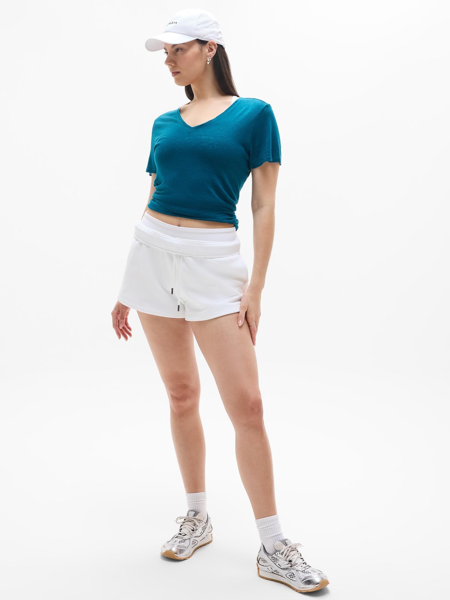 Getaway Linen Blend V-Neck Tee Product Image