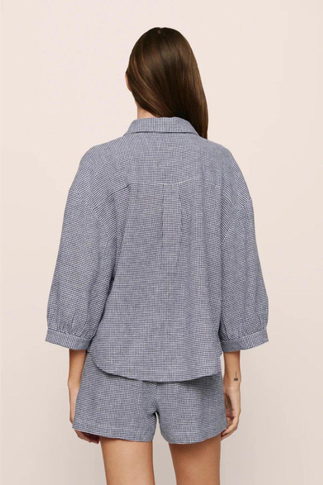 Linen Blend Relaxed Short Product Image