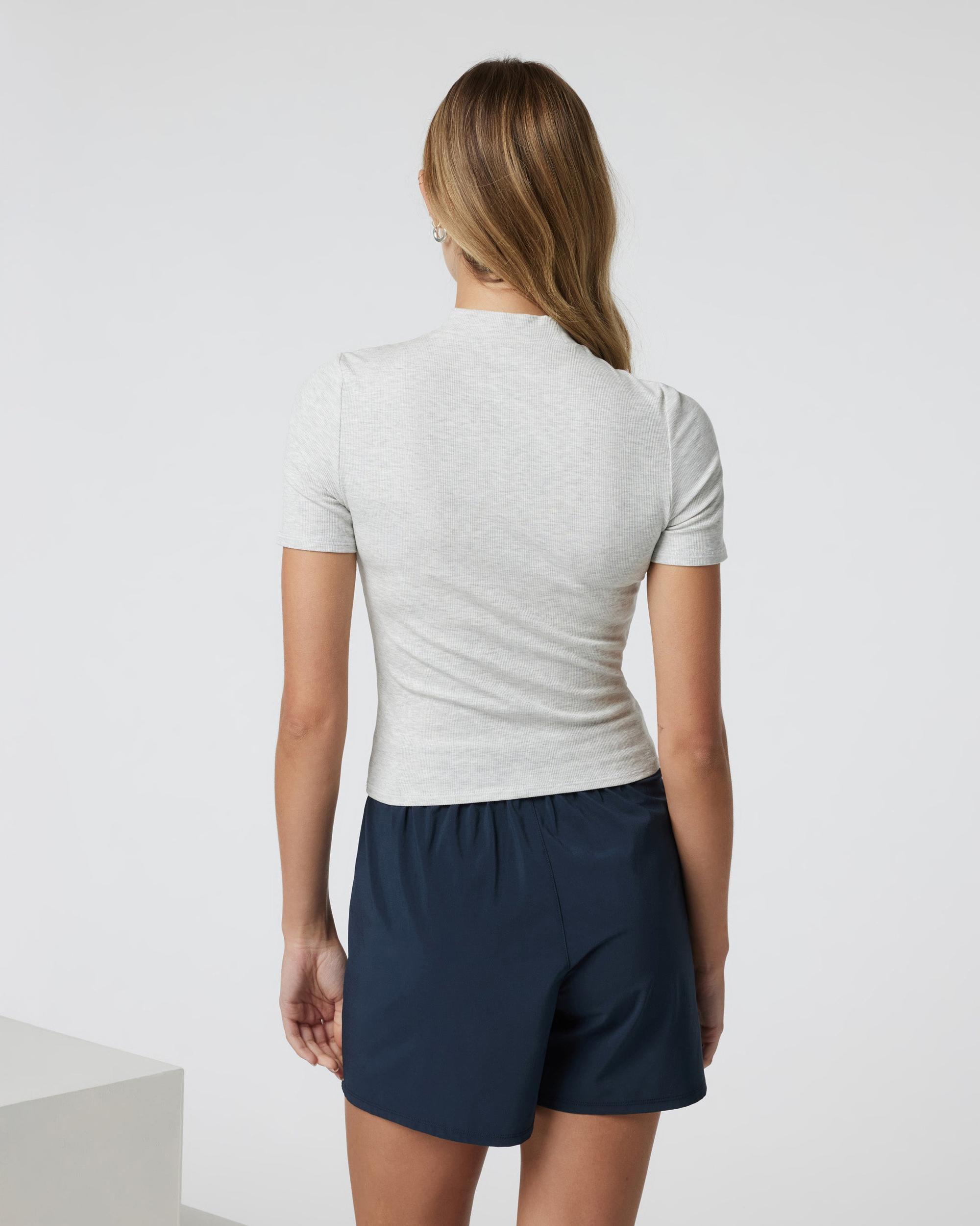 Short Sleeve Pose Mock Neck Product Image