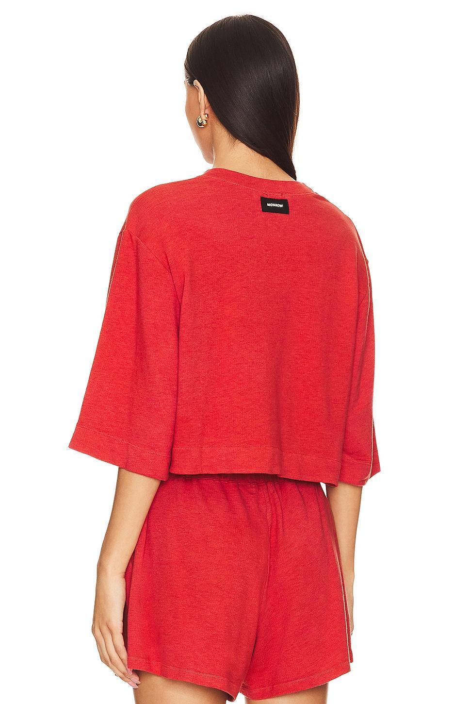 French Terry Oversized Tee MONROW Product Image