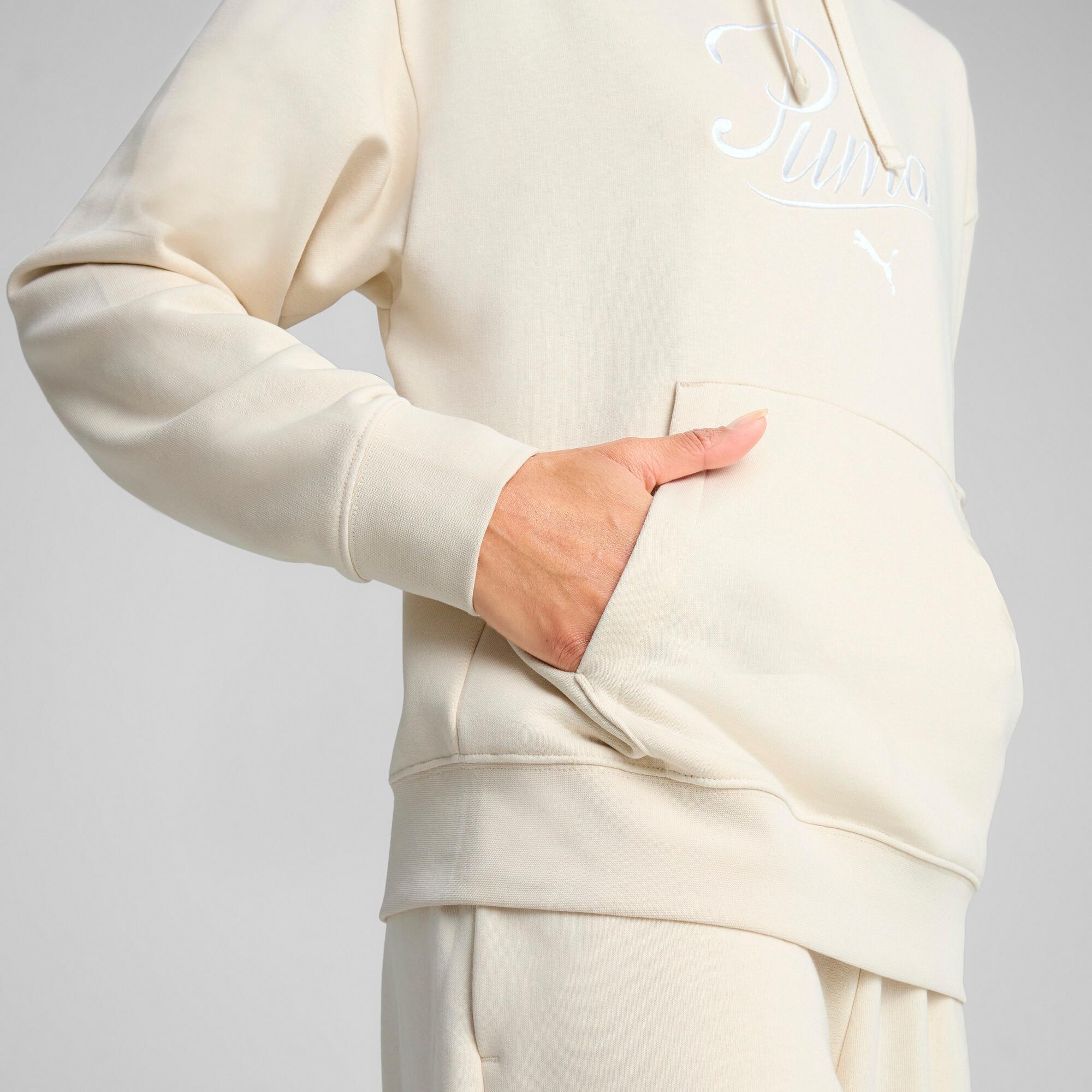 PUMA Essentials Script Womens Comfort Hoodie Product Image