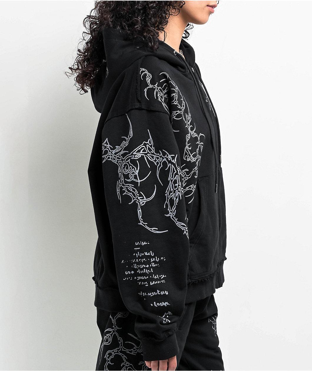 Insomnia Visuals Sigil Black Zip Hoodie Product Image