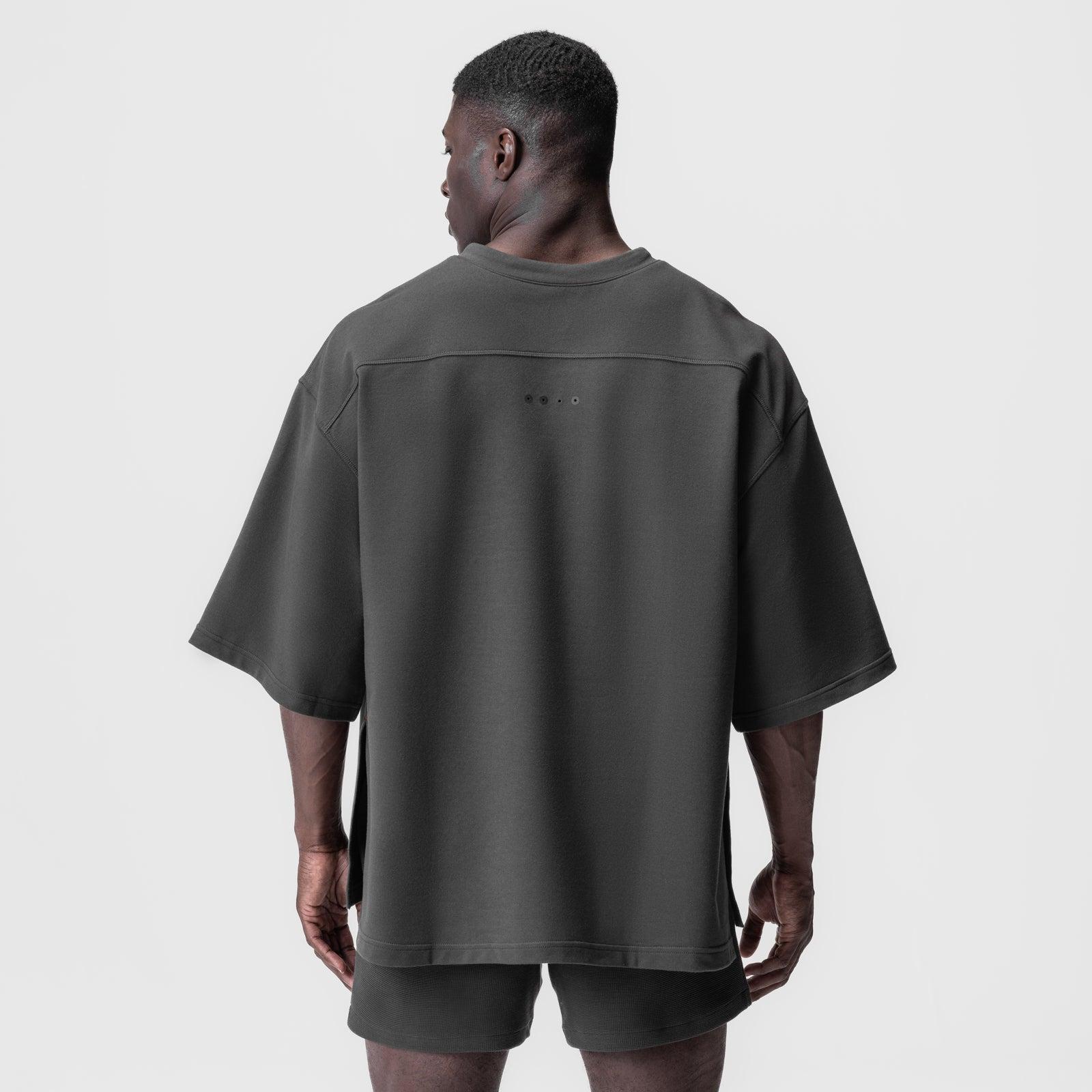 0945. Micro-Terry Warm-Up Tee - Black Product Image