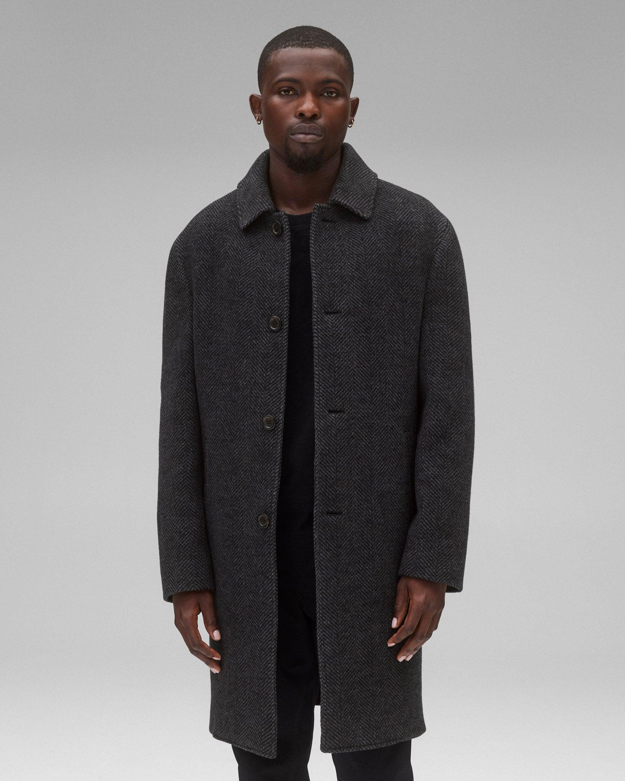 Wool Herringbone Scout Coat Male Product Image