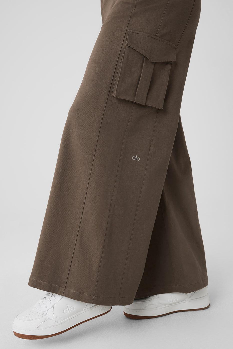 Show Off Cargo Wide Leg Trouser - Olive Tree Product Image