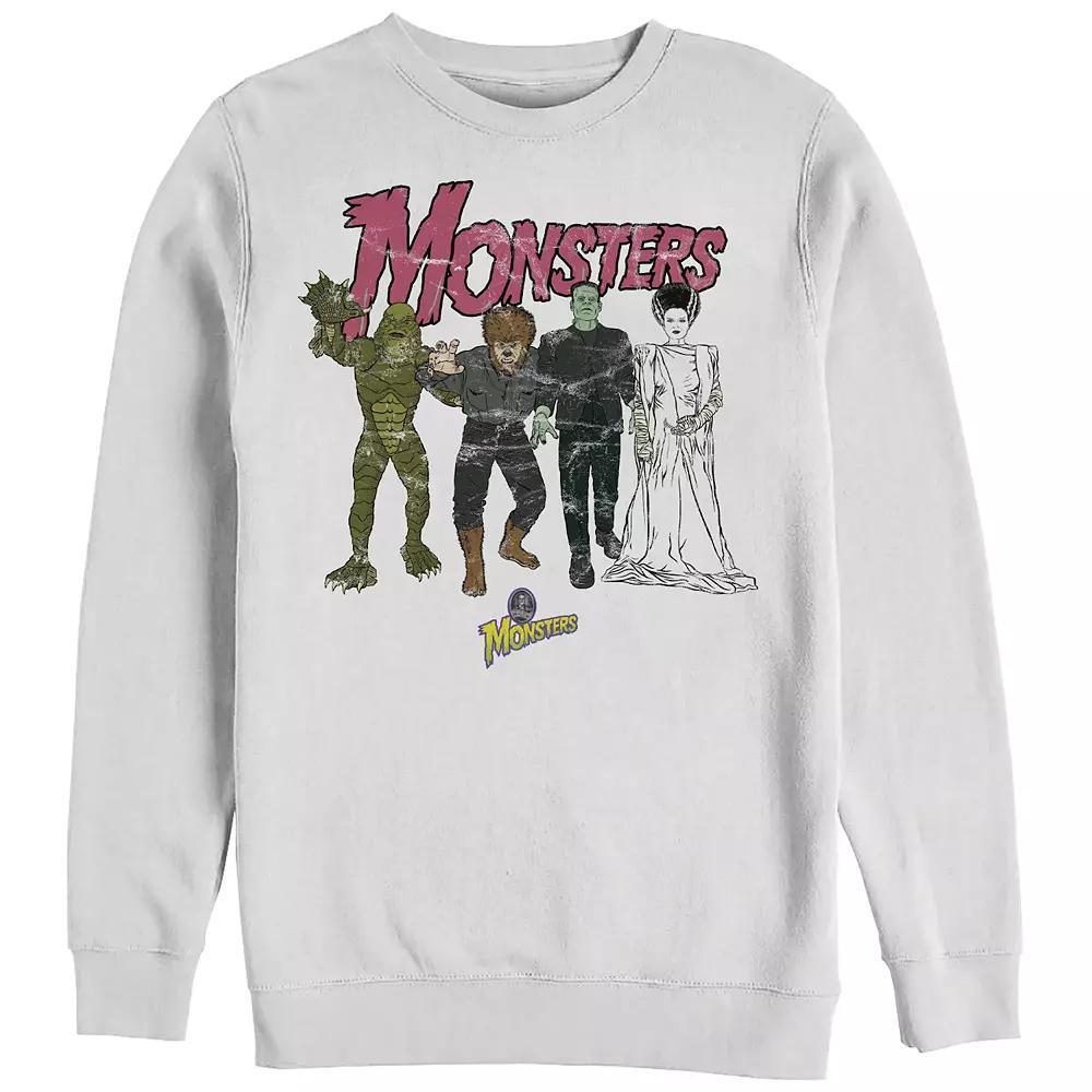 Men's Monsters Update Graphic Fleece, Size: XXL, White Product Image