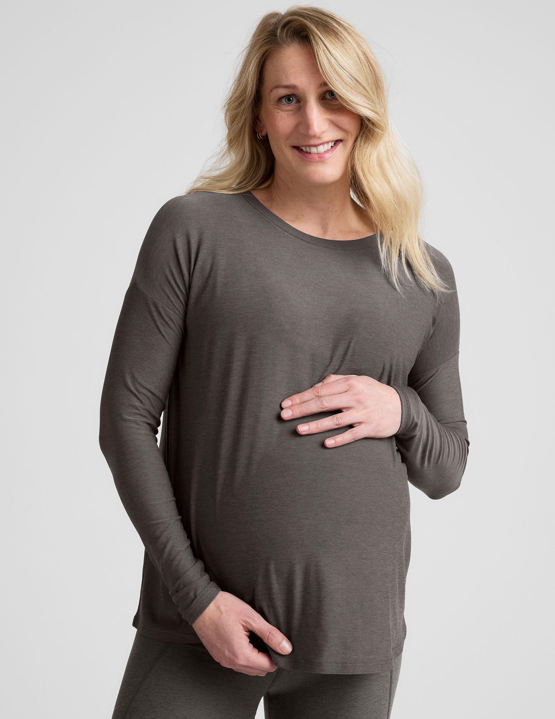 Featherweight Feels Like Home Long Sleeve Maternity Top Product Image