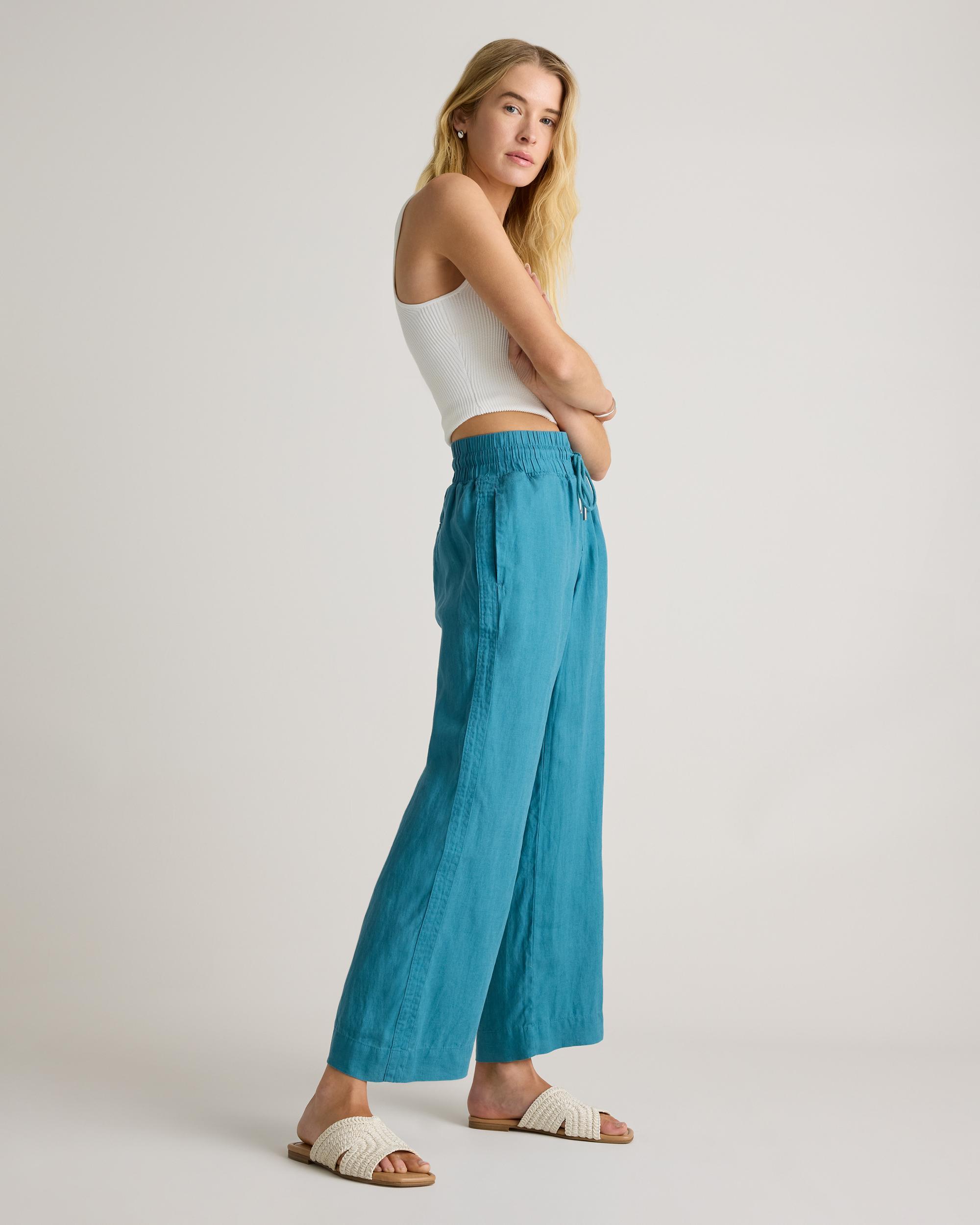 Quince | Women's 100% European Linen Wide Leg Pants Product Image