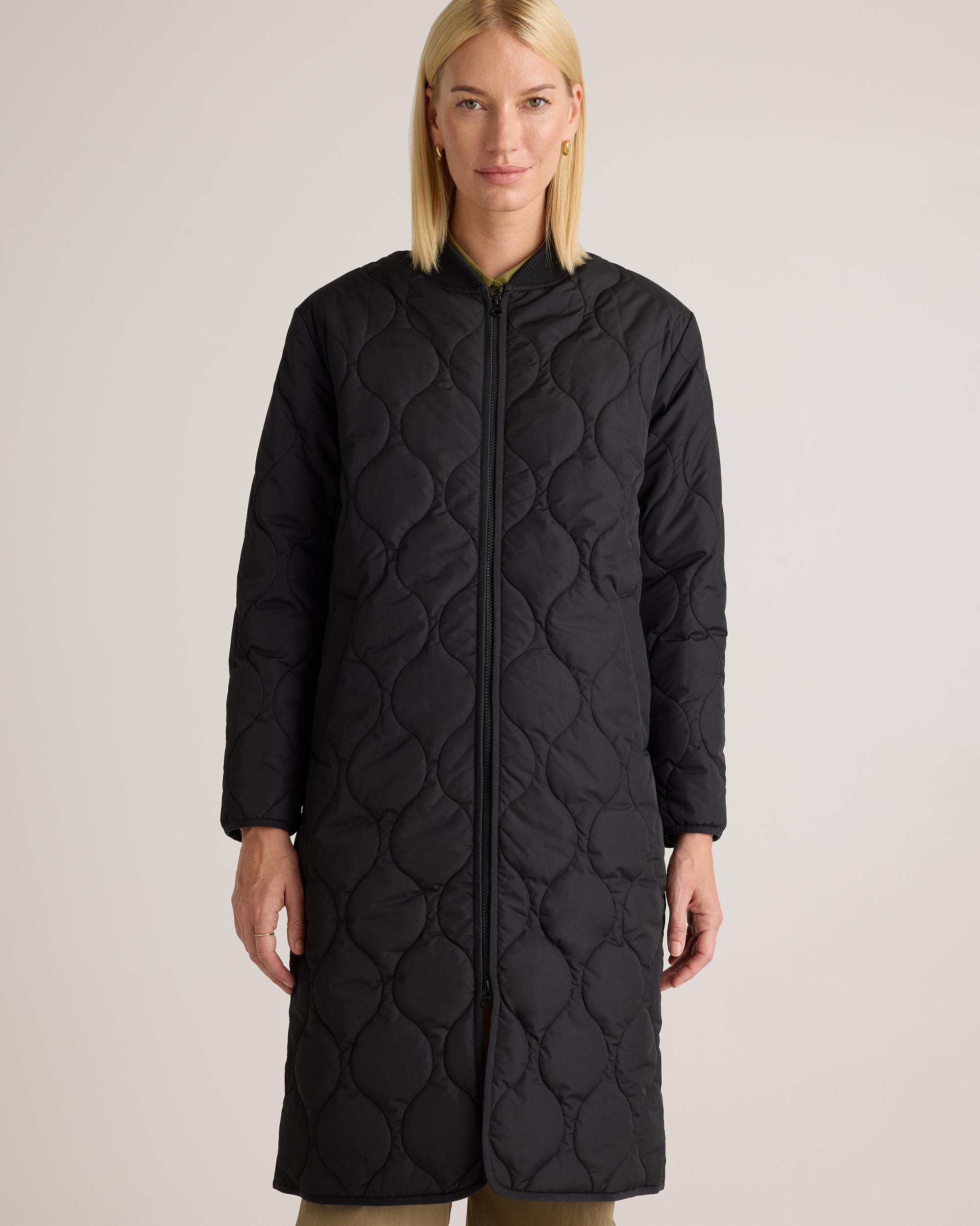 Quince | Women's Featherless Quilted Puffer Long Coat Recycled Polyester Product Image