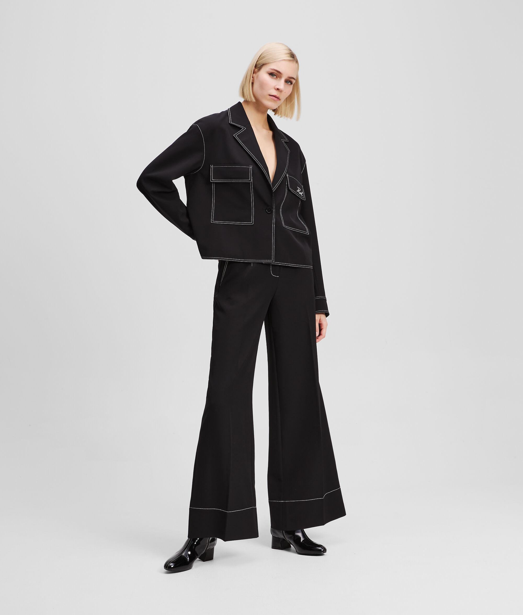 CONTRAST STITCH PANTS Product Image