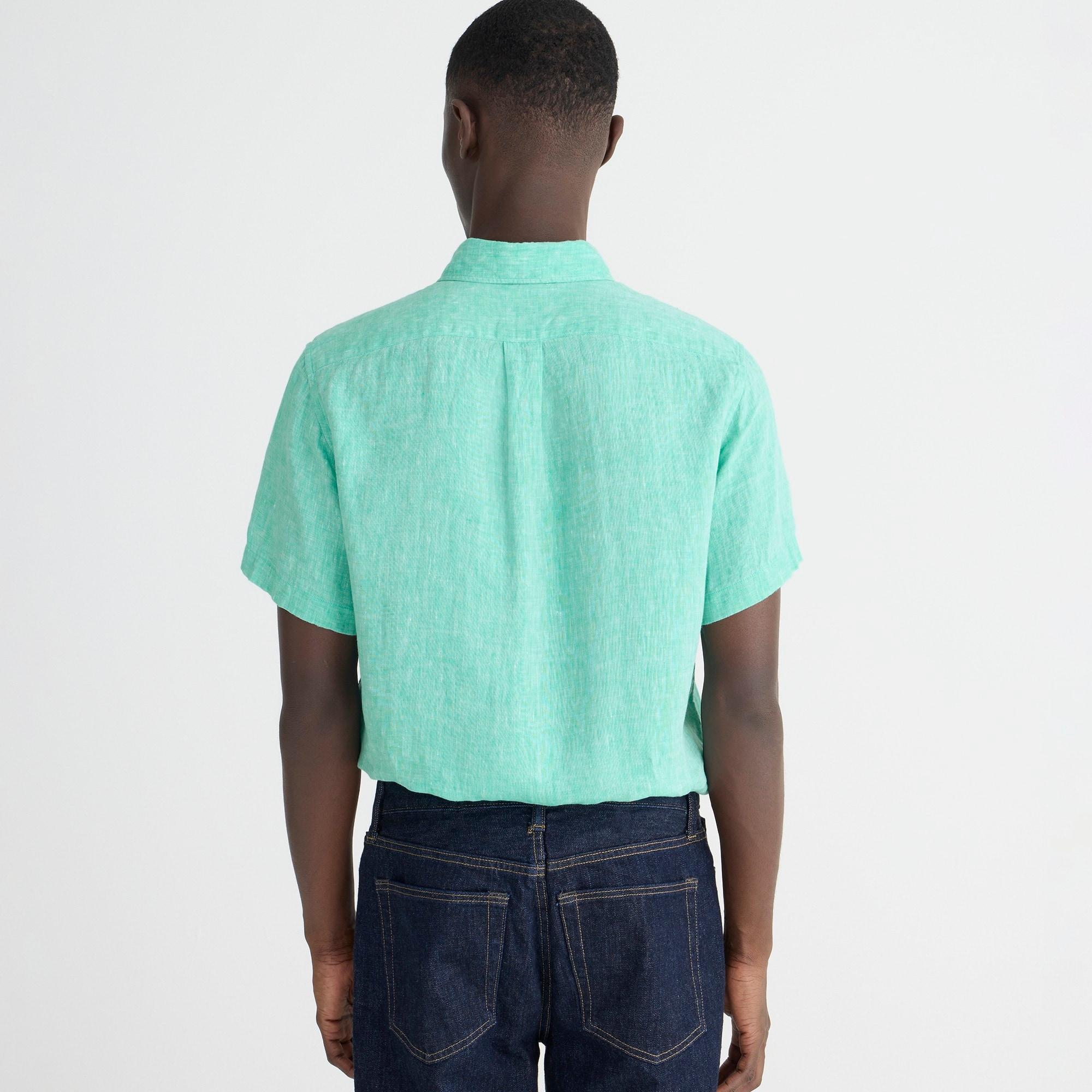 Short-sleeve Baird McNutt Irish linen shirt Product Image