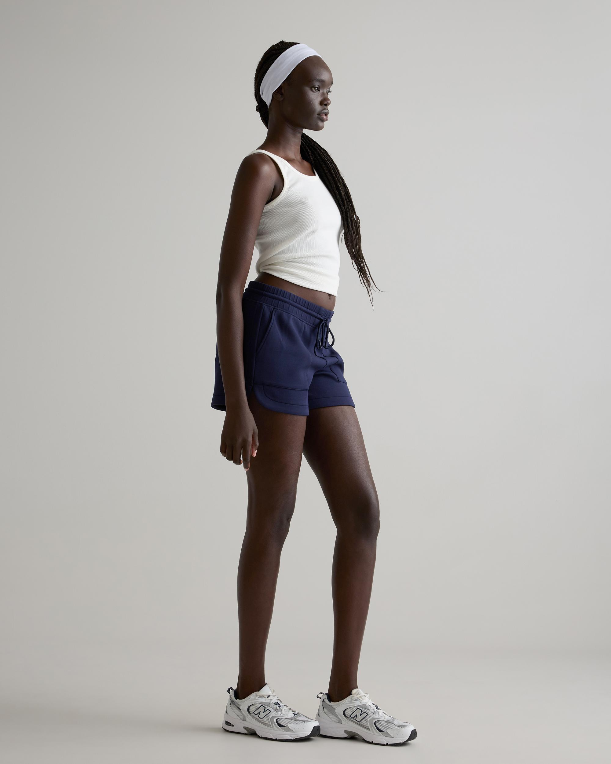 Quince | Women's CloudComfort High-Rise Sweatshort Tencel Product Image