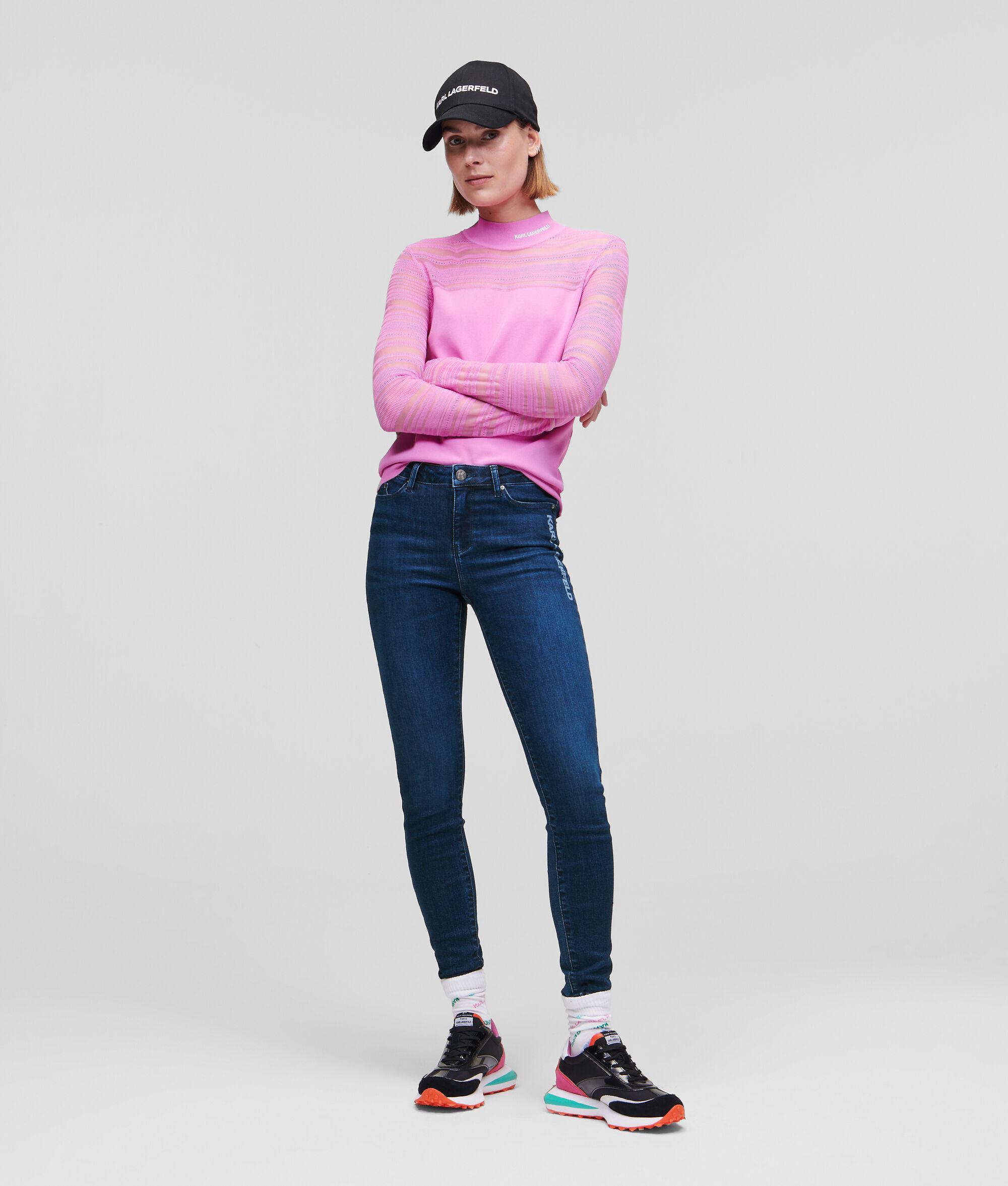 LOGO BLUE SKINNY JEANS Product Image