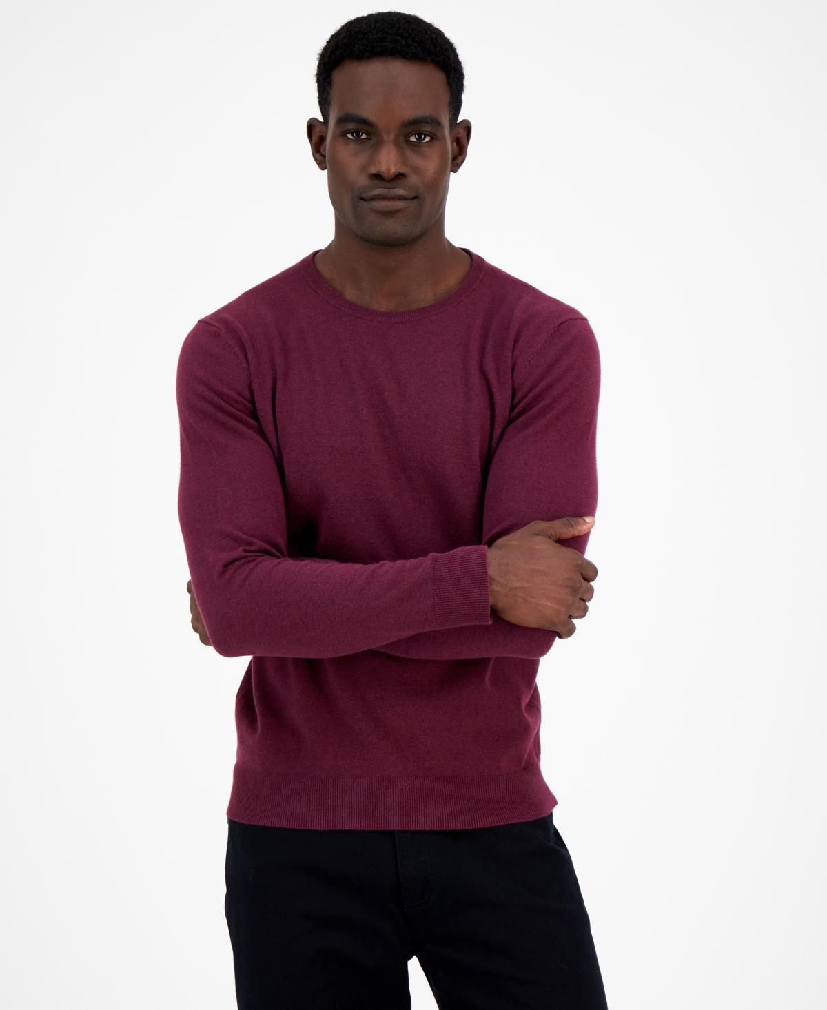 Alfani Mens Solid Crewneck Sweater, Created for Macys Product Image