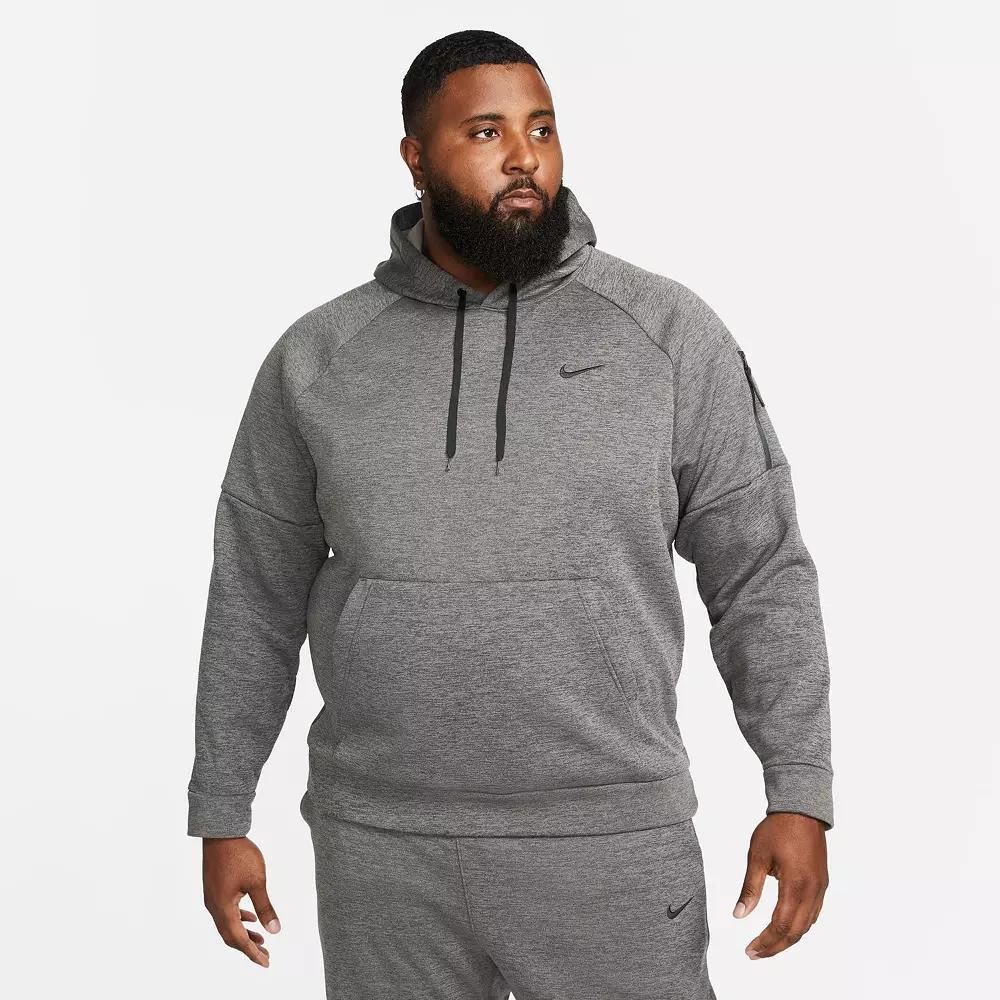 Nike Men's Therma-FIT Pullover Training Hoodie in Black/Black Size 3XL 100% Polyester Product Image