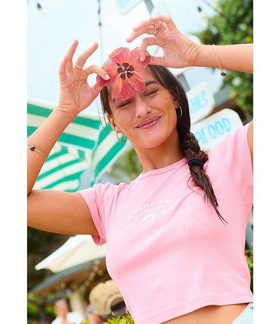 O'Neill Sun Rays Short Sleeve Cropped T-Shirt Product Image