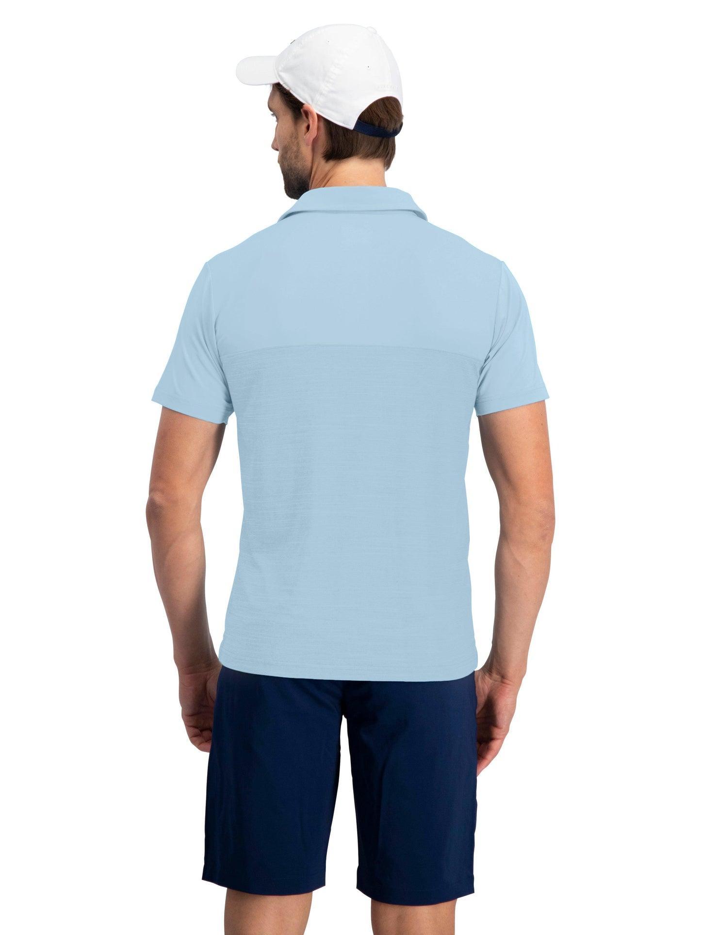 Three Sixty Six Men's Heathered Two-Tone Golf Polo Male Product Image