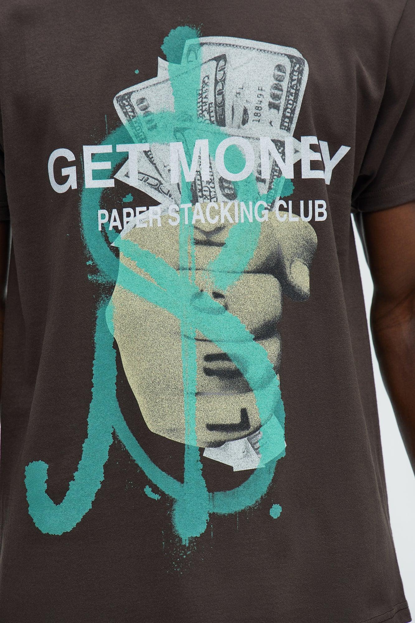 Get Money Club Short Sleeve Tee - Brown Product Image