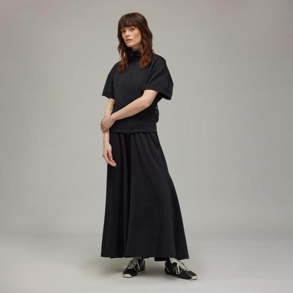 adidas Y-3 3-Stripes Short Sleeve Track Top Black XS Womens Product Image