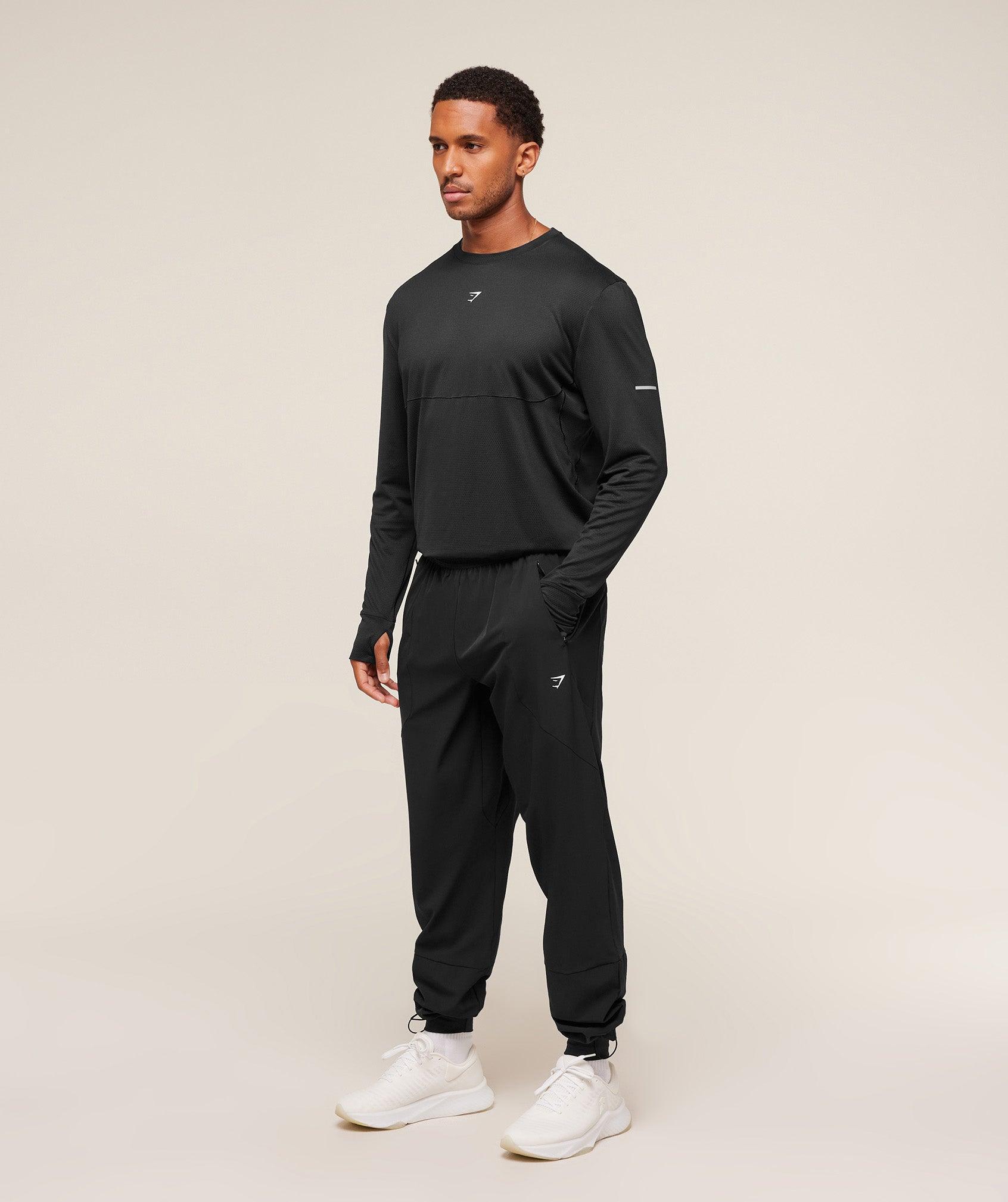Gymshark Running Joggers - Black Male Product Image