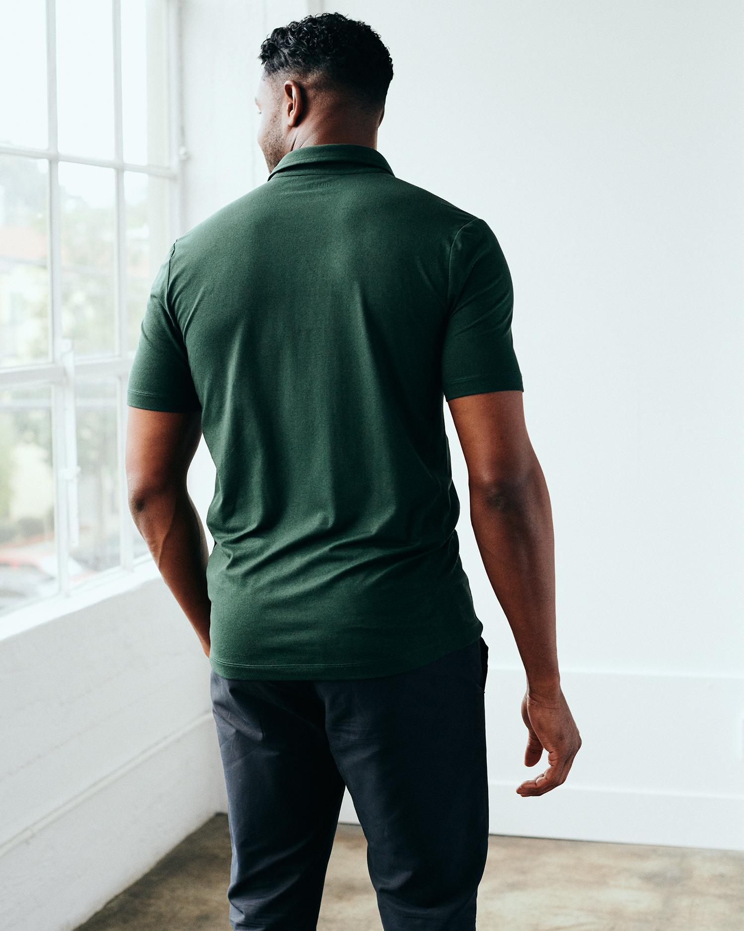 Quince | Men's Super Soft Performance Polo Shirt Flowknit Activewear, Size XL, Recycled Polyester Product Image