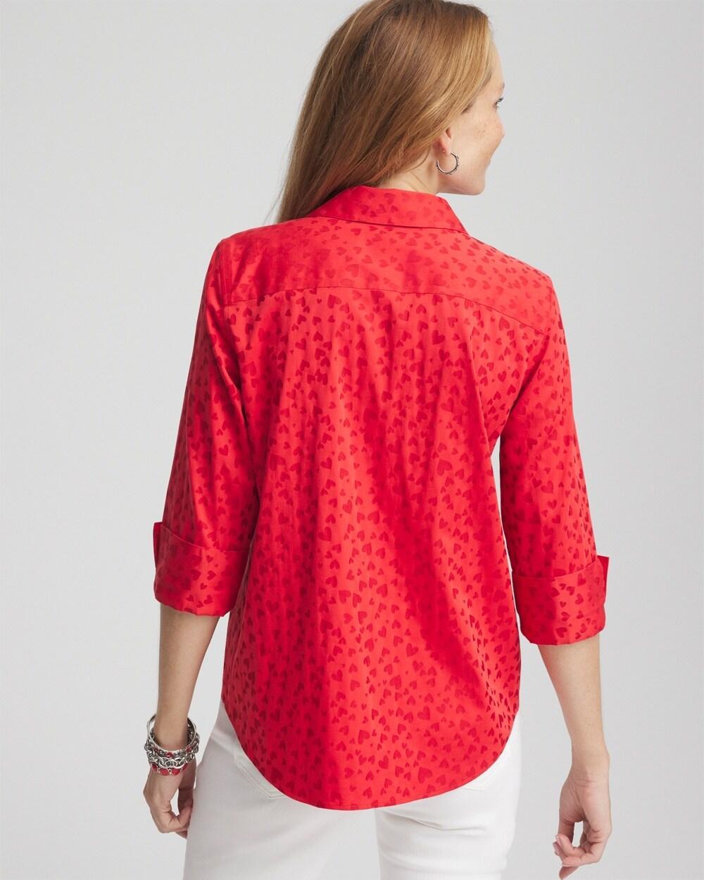 No Iron™ Valentine's Day Tie-Front Top Product Image