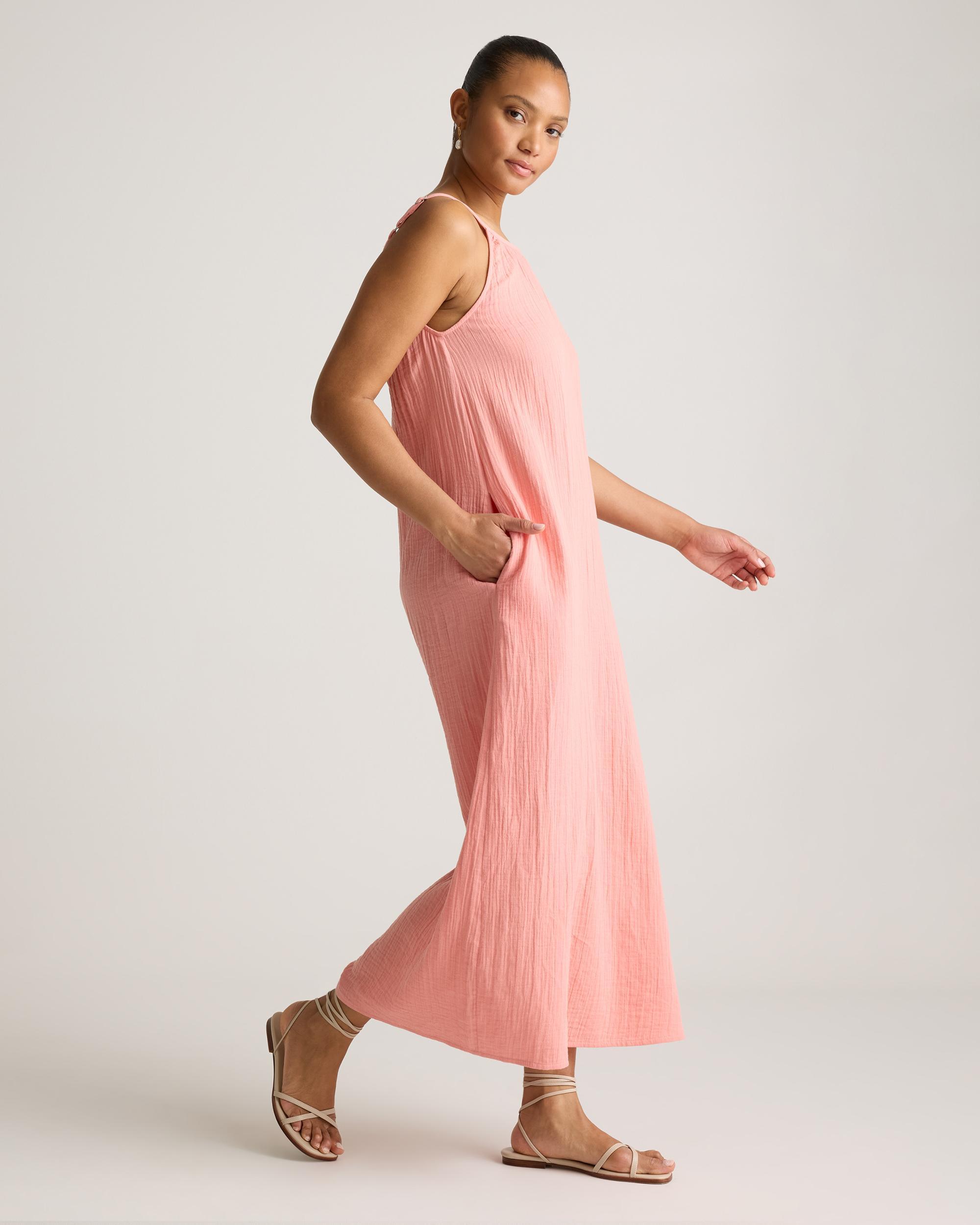 Quince | Women's Gauze Sleeveless Maxi Dress Size XL, Organic Cotton Product Image