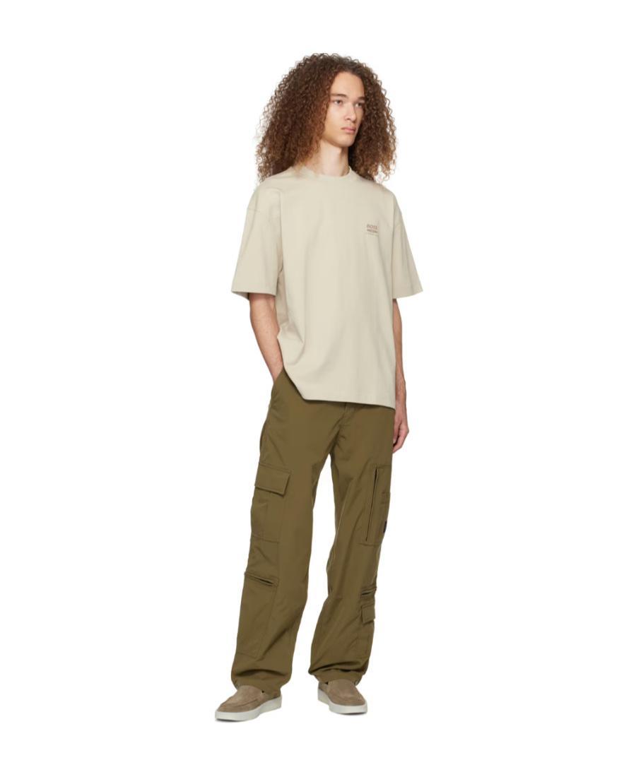 HUGO BOSS T-shirt With Round Neck And Short Sleeves In Gray Product Image