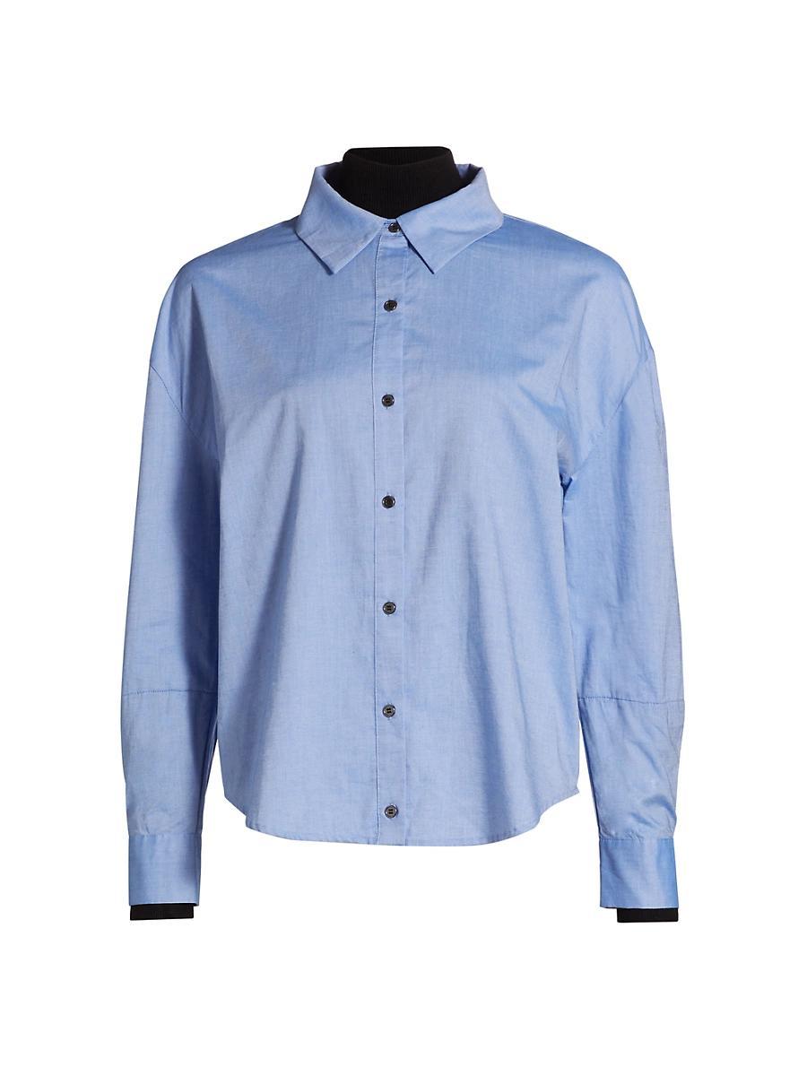 Womens Cotton Two-Piece Shirt Product Image