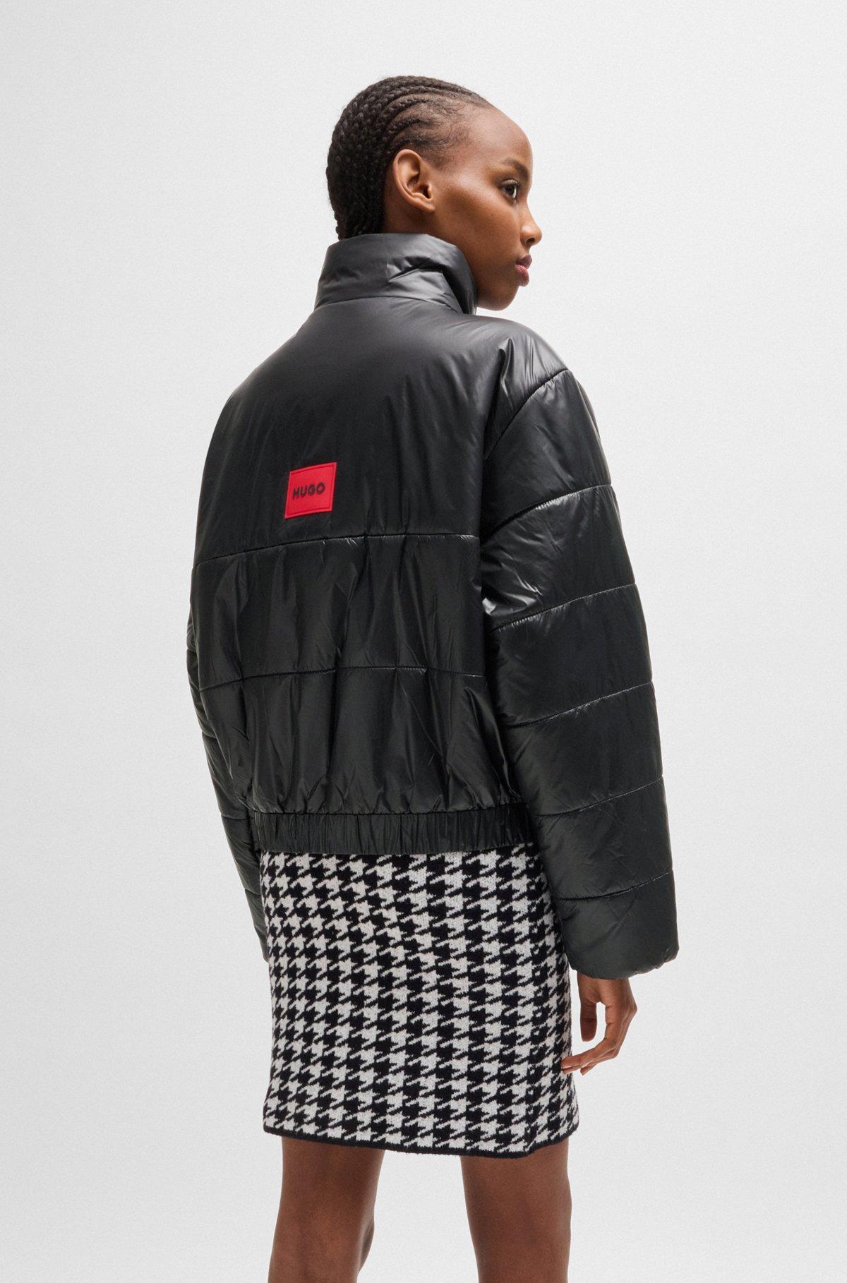 Water-repellent padded jacket with branded zip puller Product Image