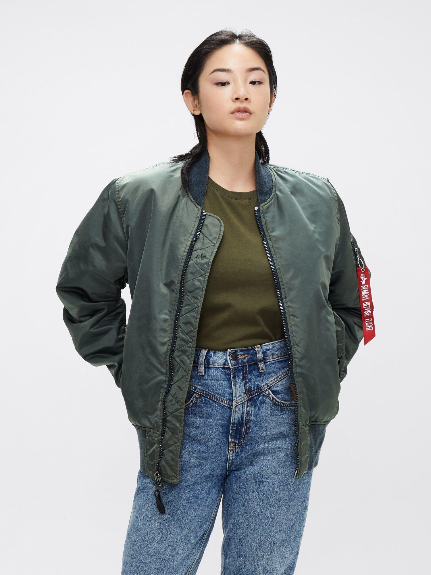 MA-1 BATTLEWASH BOMBER JACKET Female Product Image