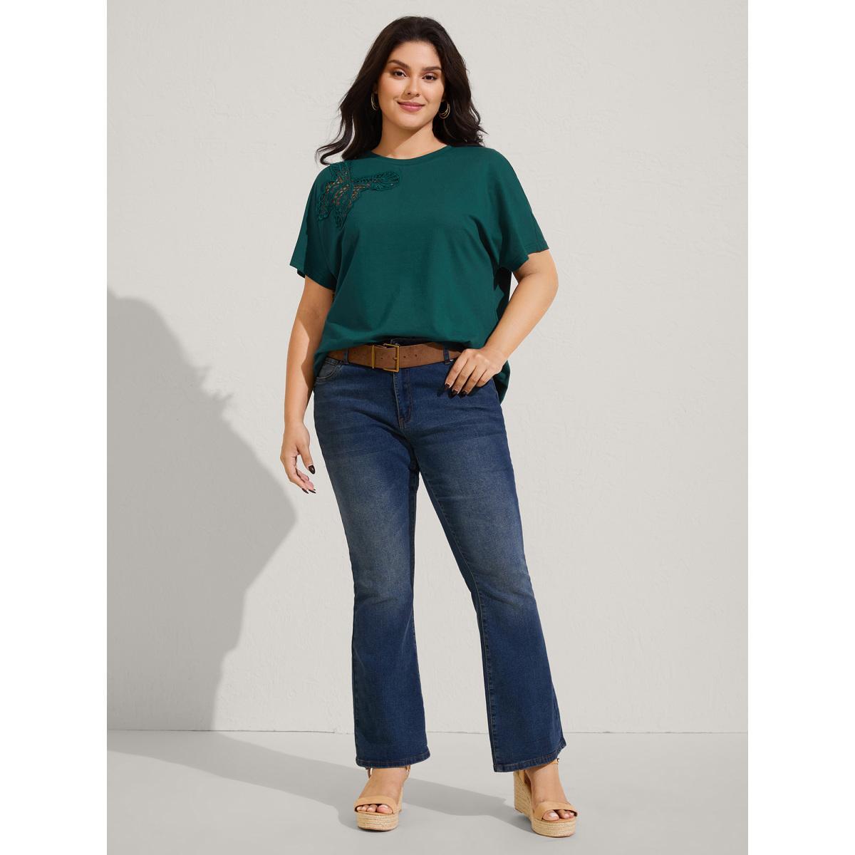 Regular Fit Circle Logo Stretch Polo Product Image