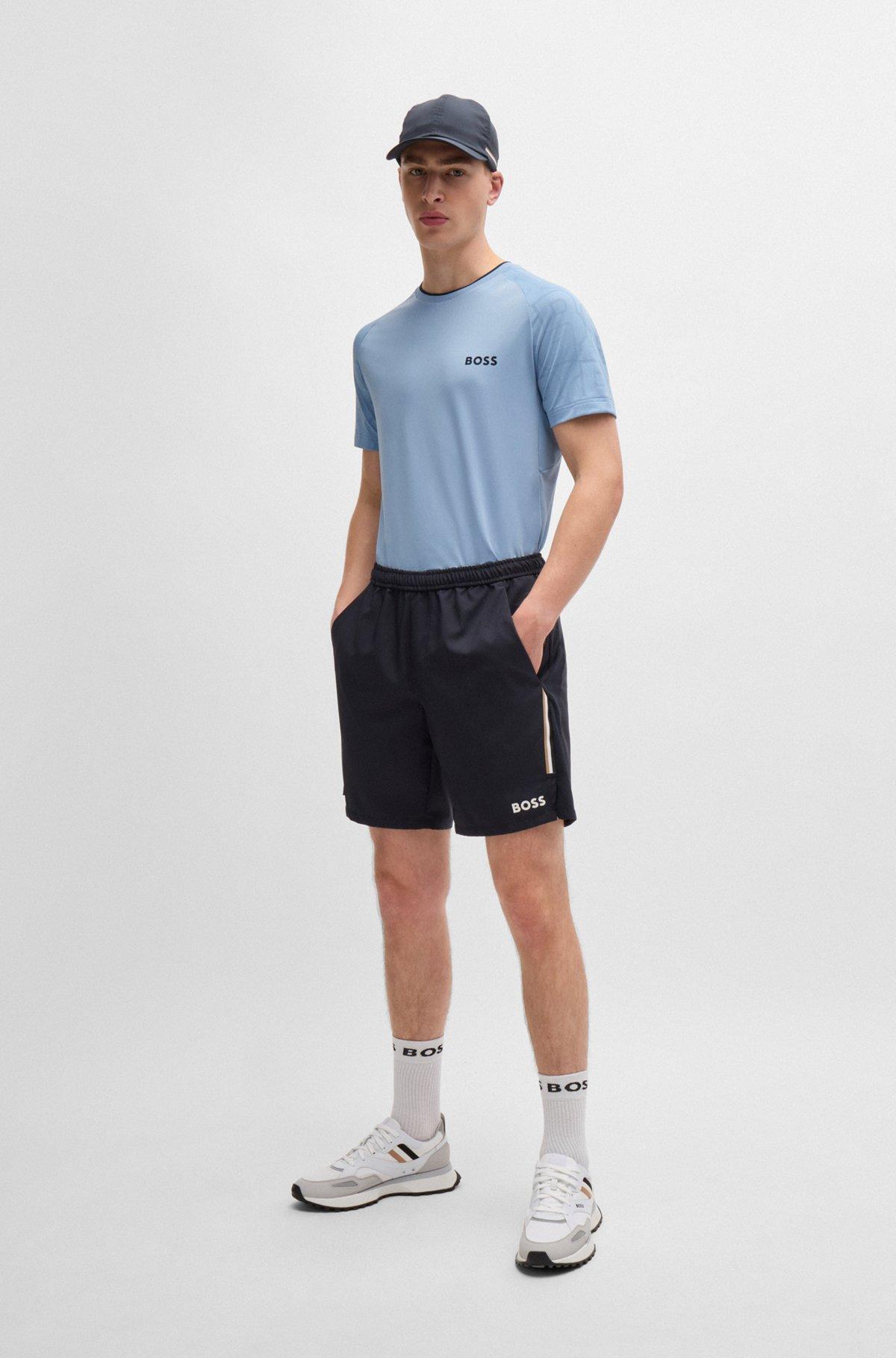 BOSS x Matteo Berrettini stretch-jersey T-shirt with signature details Product Image