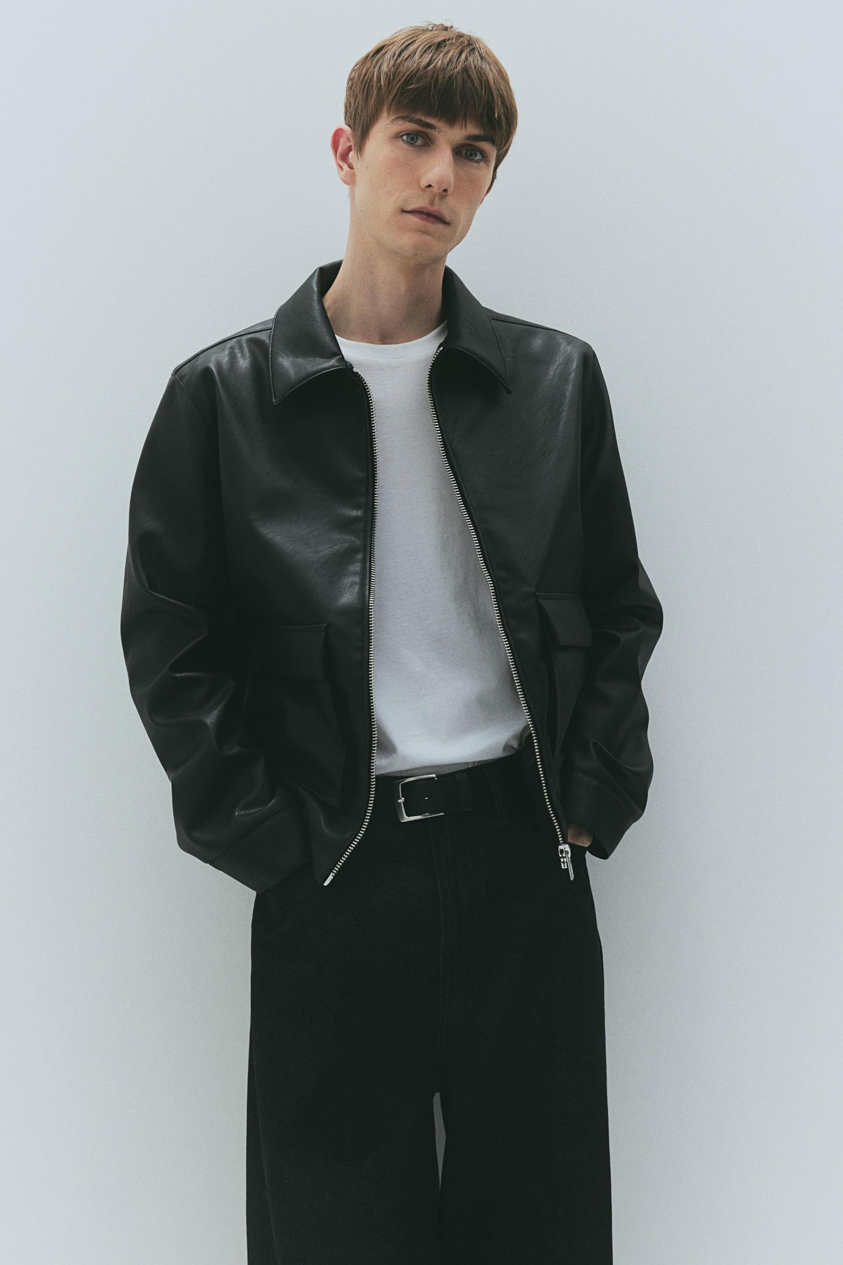 Regular-Fit Coated Jacket Product Image