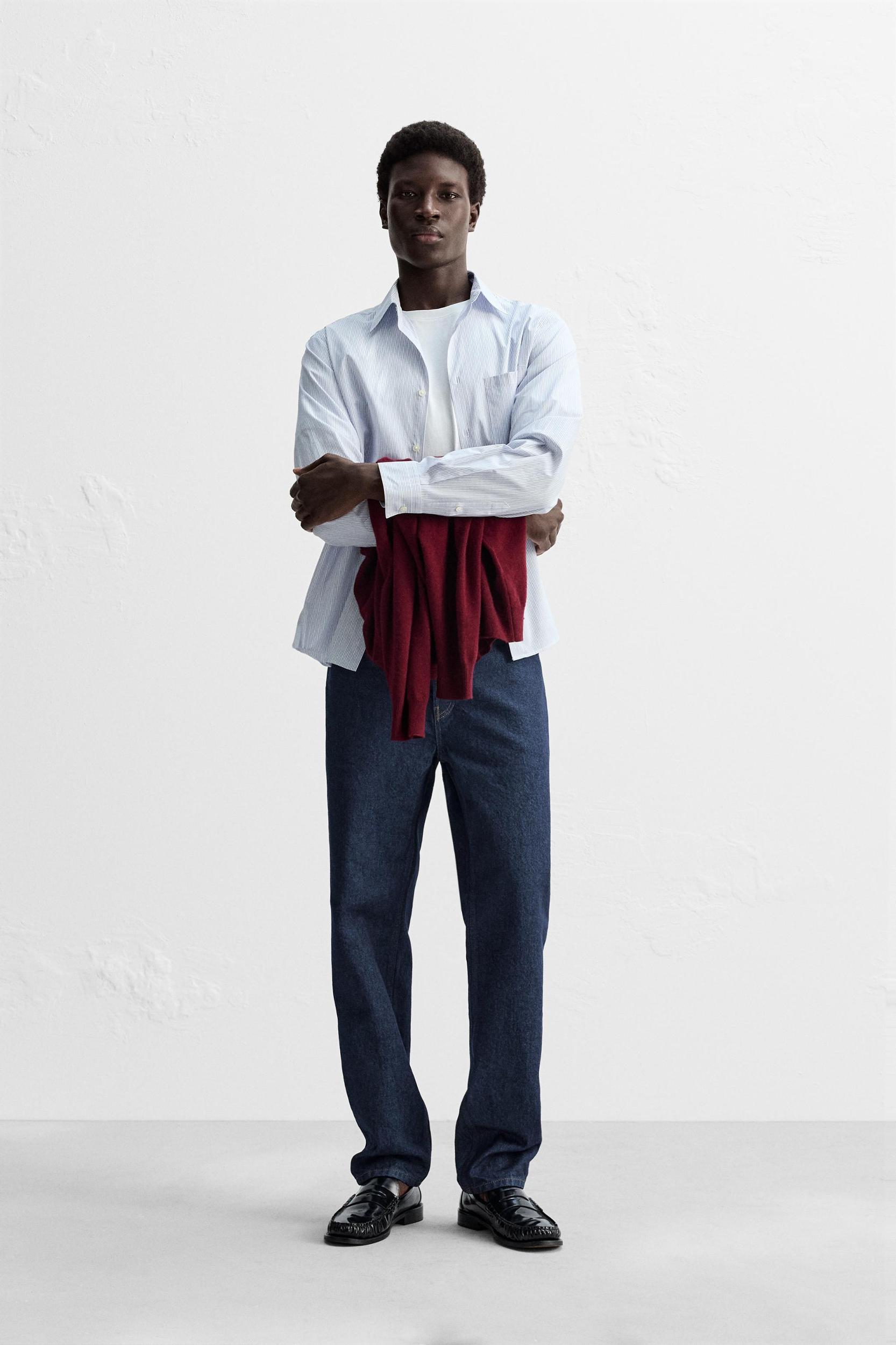 STRIPED POPLIN SHIRT Product Image