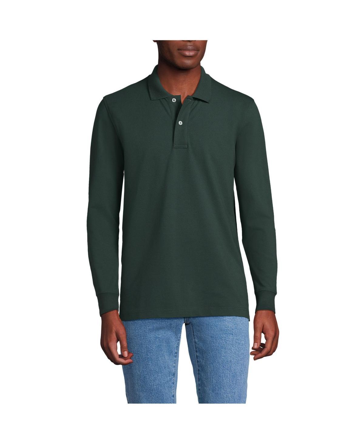 Men's Lands' End Comfort First Mesh Polo, Size: Large, Evening Blue Product Image